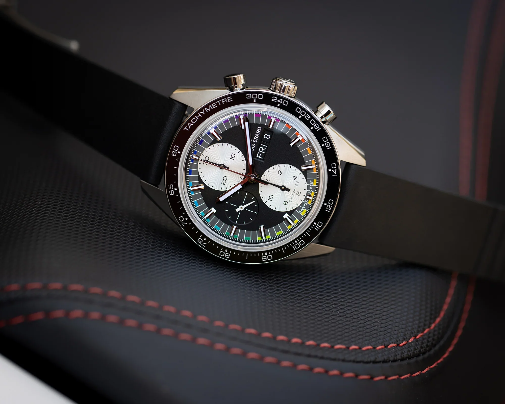 2300 Sport Chronograph Rainbow | 44mm, Titanium, Rubber, Black Dial - Image 2