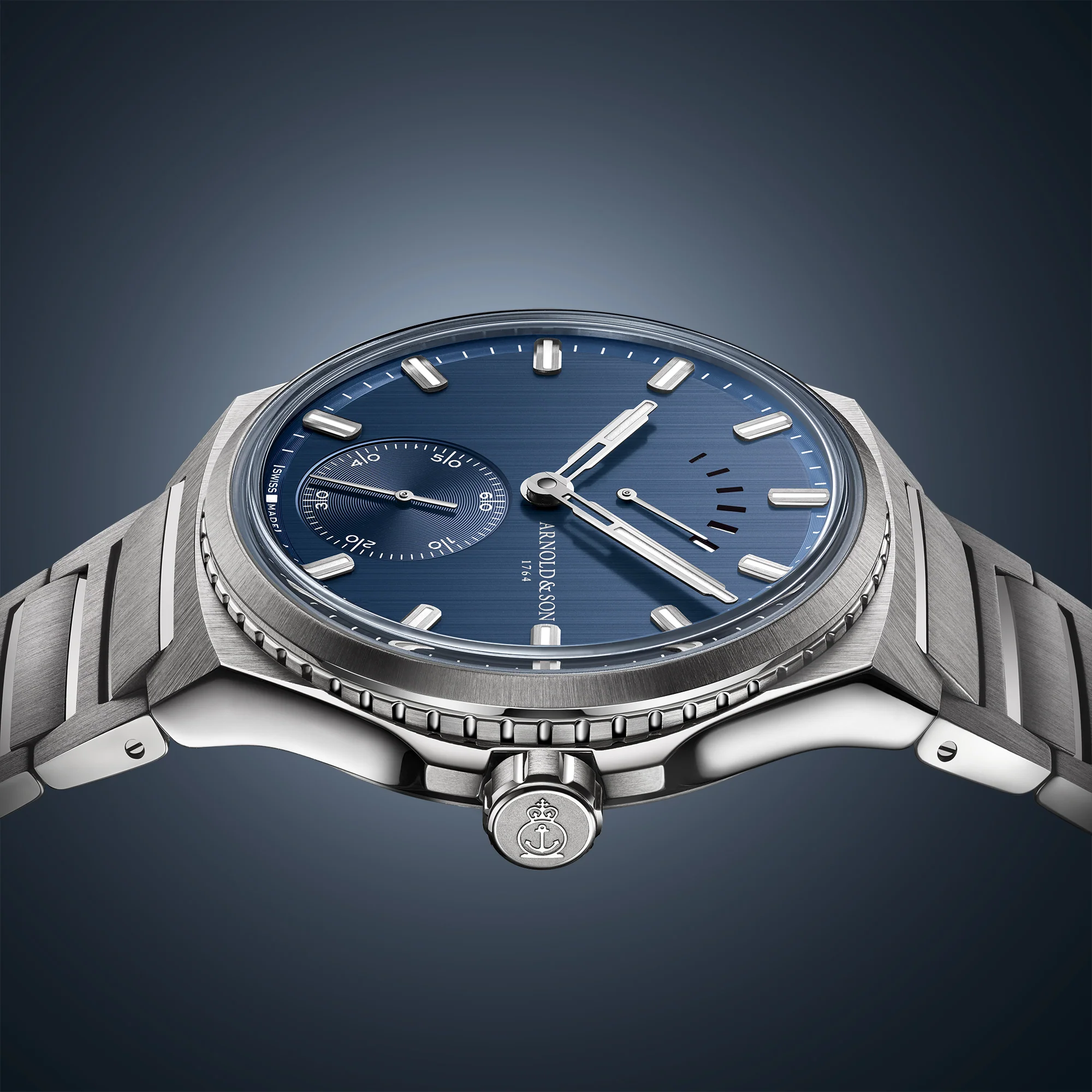 Longitude Titanium Ocean Blue | 42.5mm, Titanium, Blue Dial - Image 2