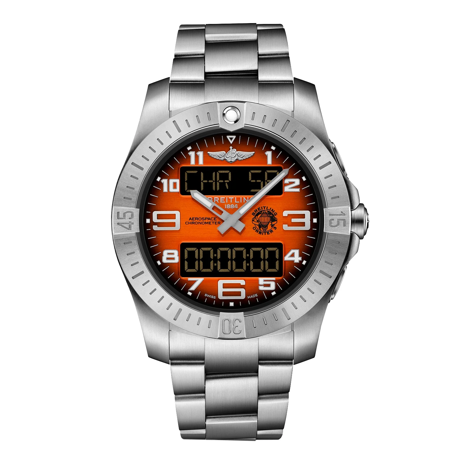 Aerospace B70 Orbiter | 43mm, Titanium, Orange Dial