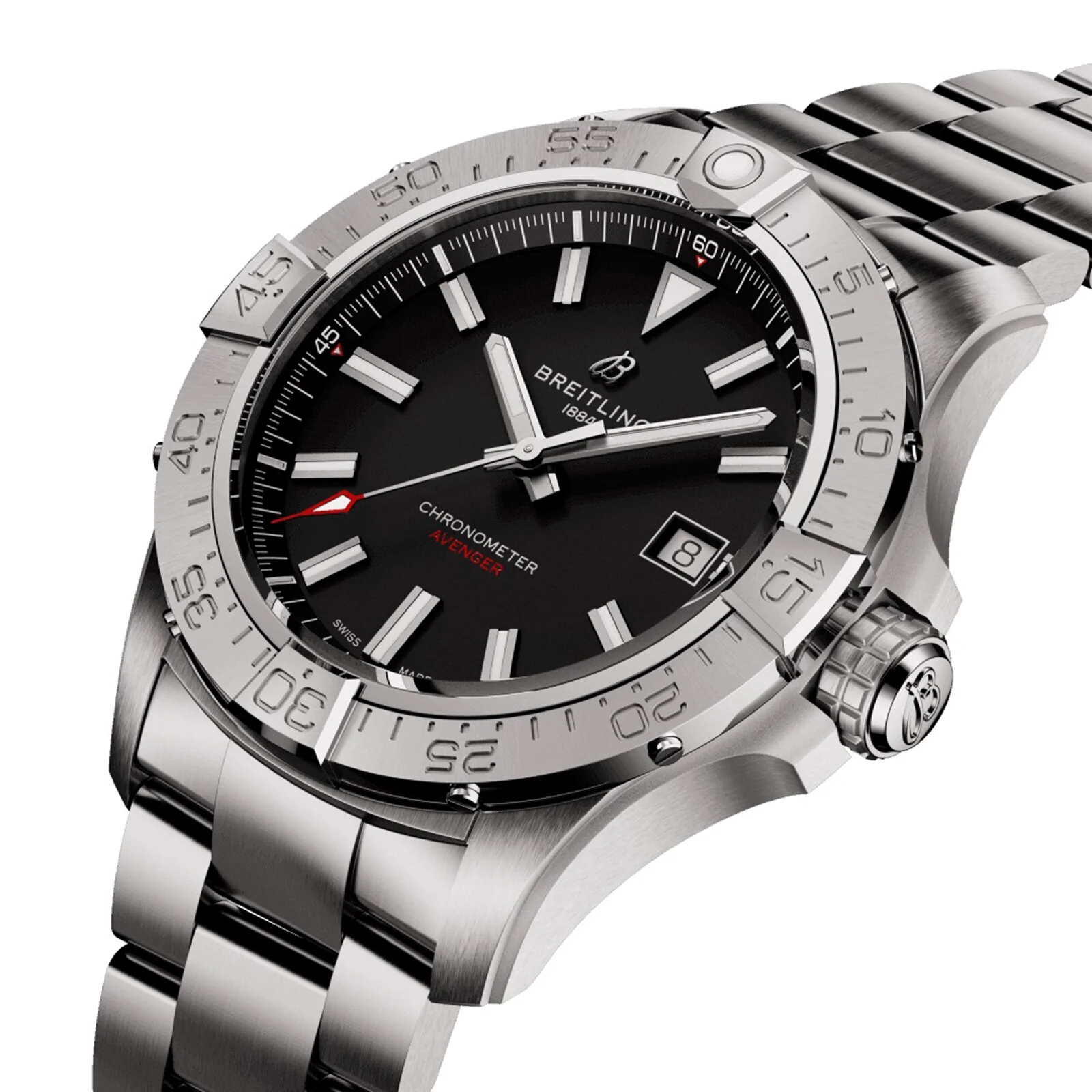 Avenger Automatic 42 | 42mm, Steel, Black Dial - Image 3