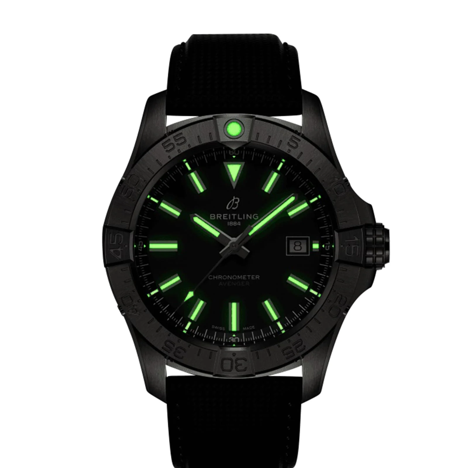Avenger Automatic 42 | 42mm, Steel, Leather, Black Dial - Image 6