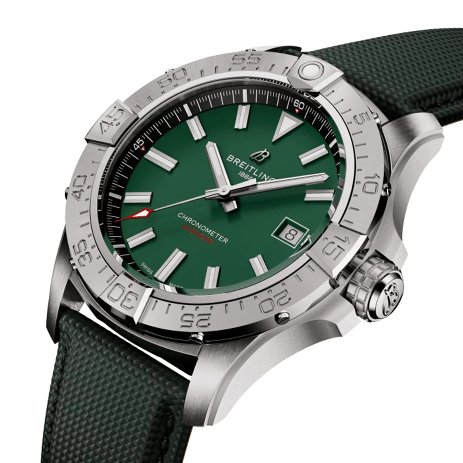 Avenger Automatic 42 | 42mm, Steel, Leather, Green Dial - Image 3