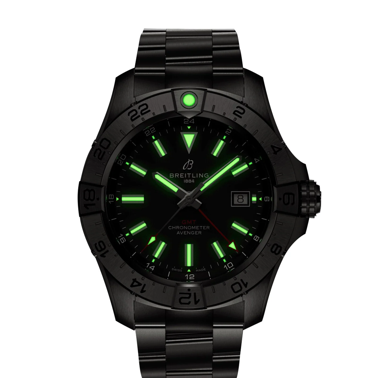 Avenger Automatic GMT 44 | 44mm, Steel, Black Dial - Image 7
