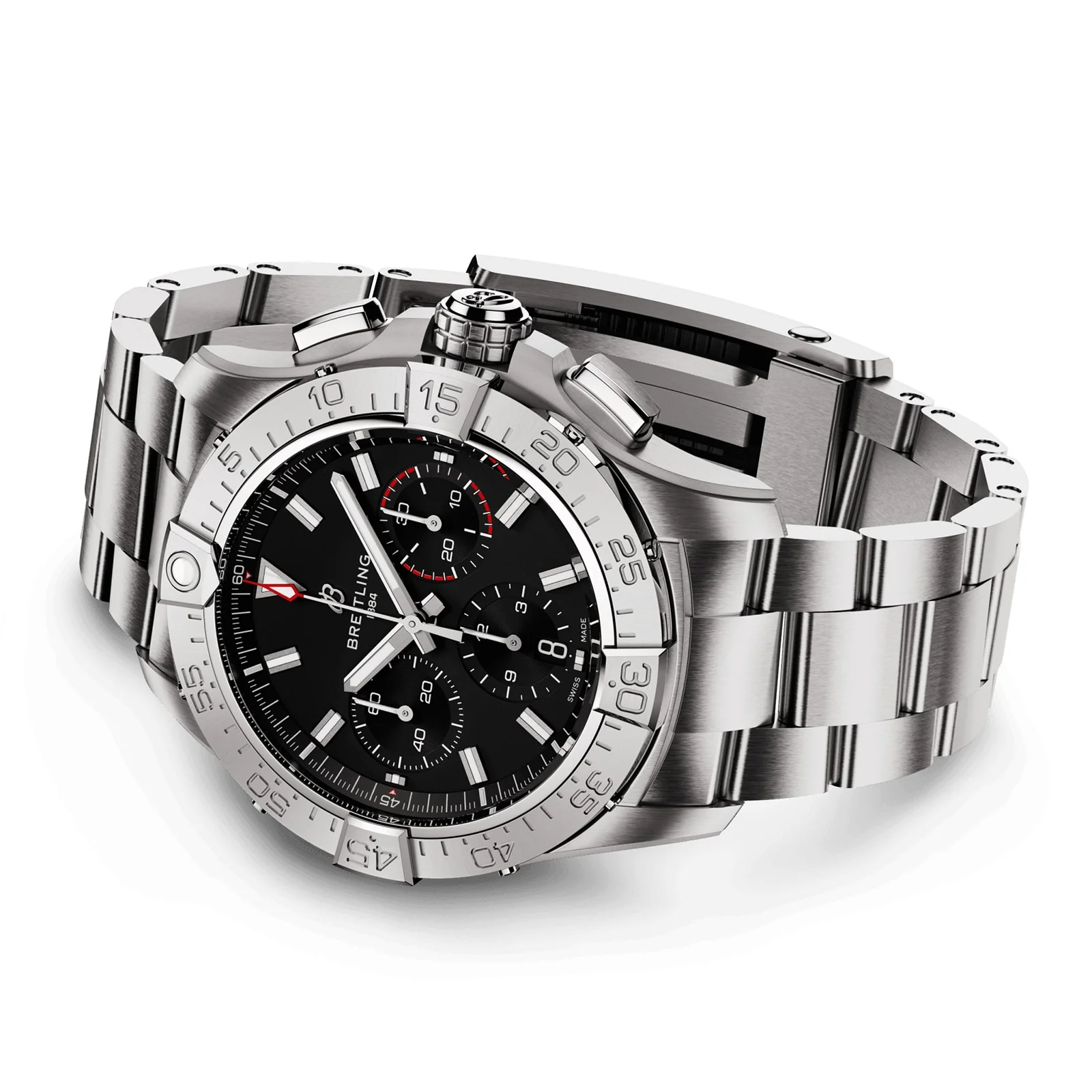 Avenger B01 Chronograph 42 | 42mm, Steel, Black Dial - Image 3