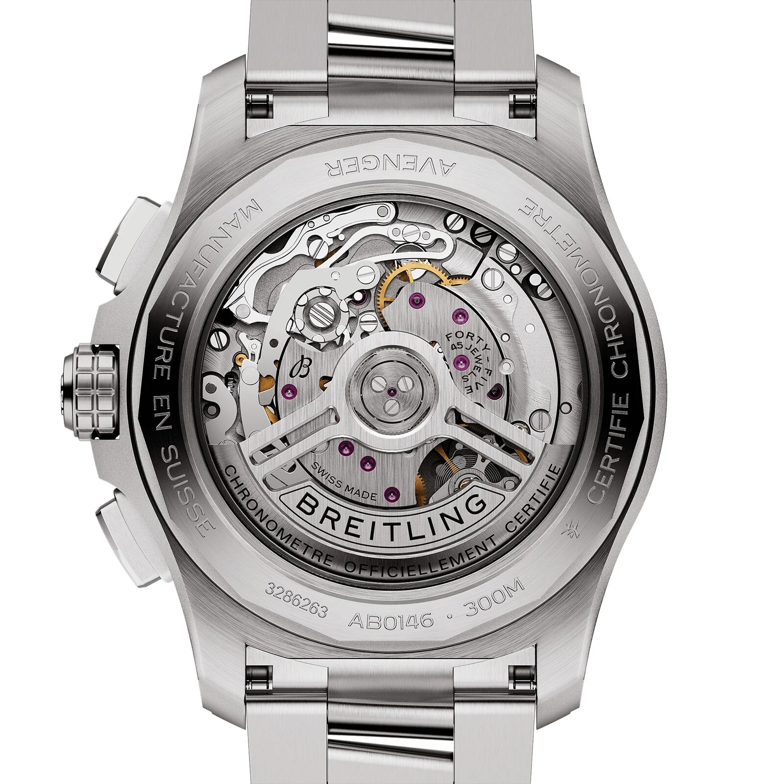 Avenger B01 Chronograph 42 | 42mm, Steel, Black Dial - Image 4
