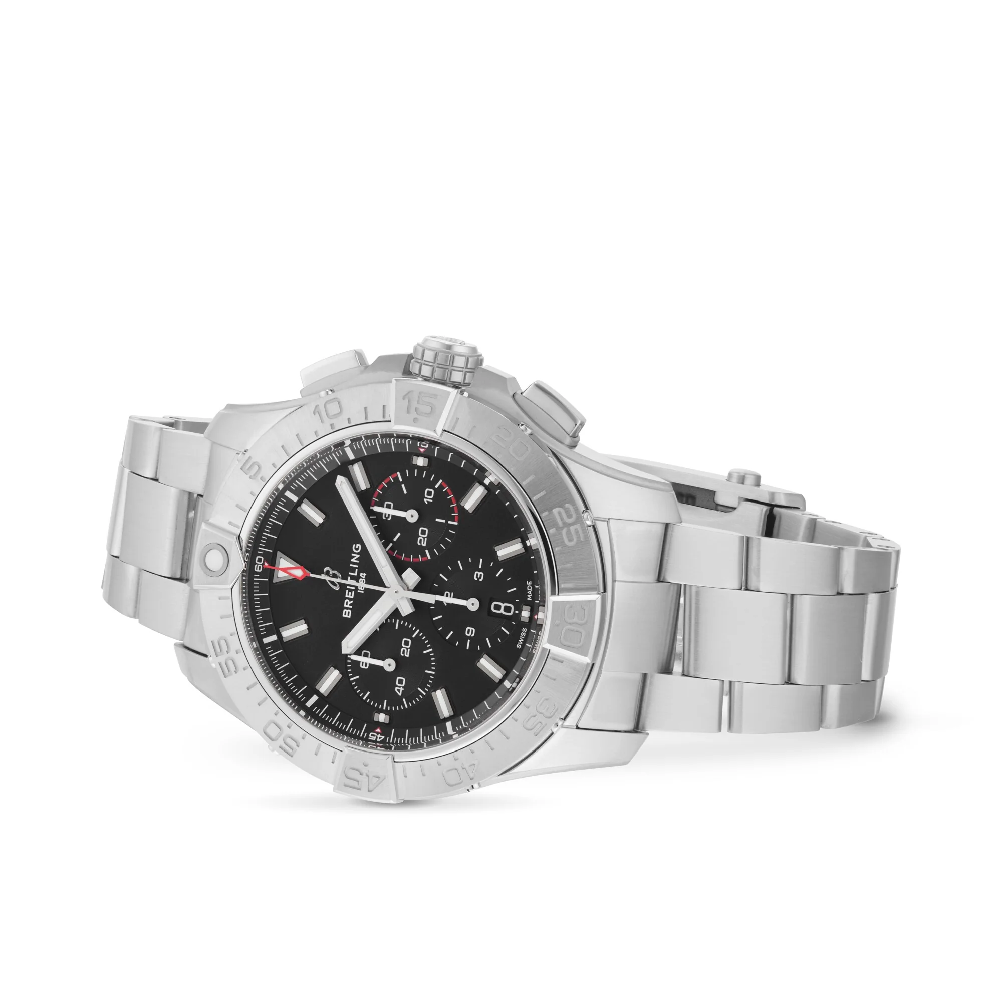 Avenger B01 Chronograph 44 | 44mm, Steel, Black Dial - Image 3