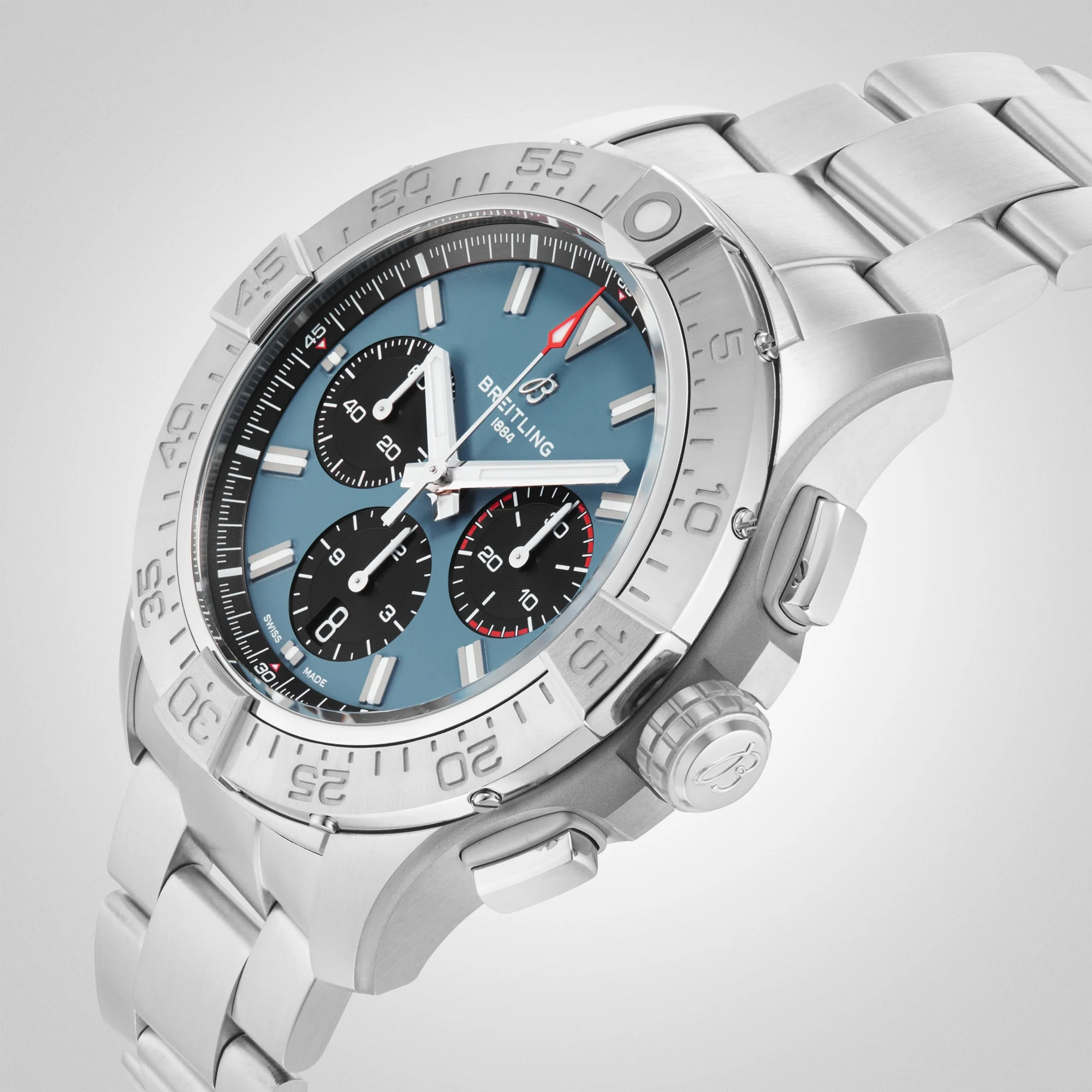 Avenger B01 Chronograph 44 | 44mm, Steel, Blue Dial - Image 5