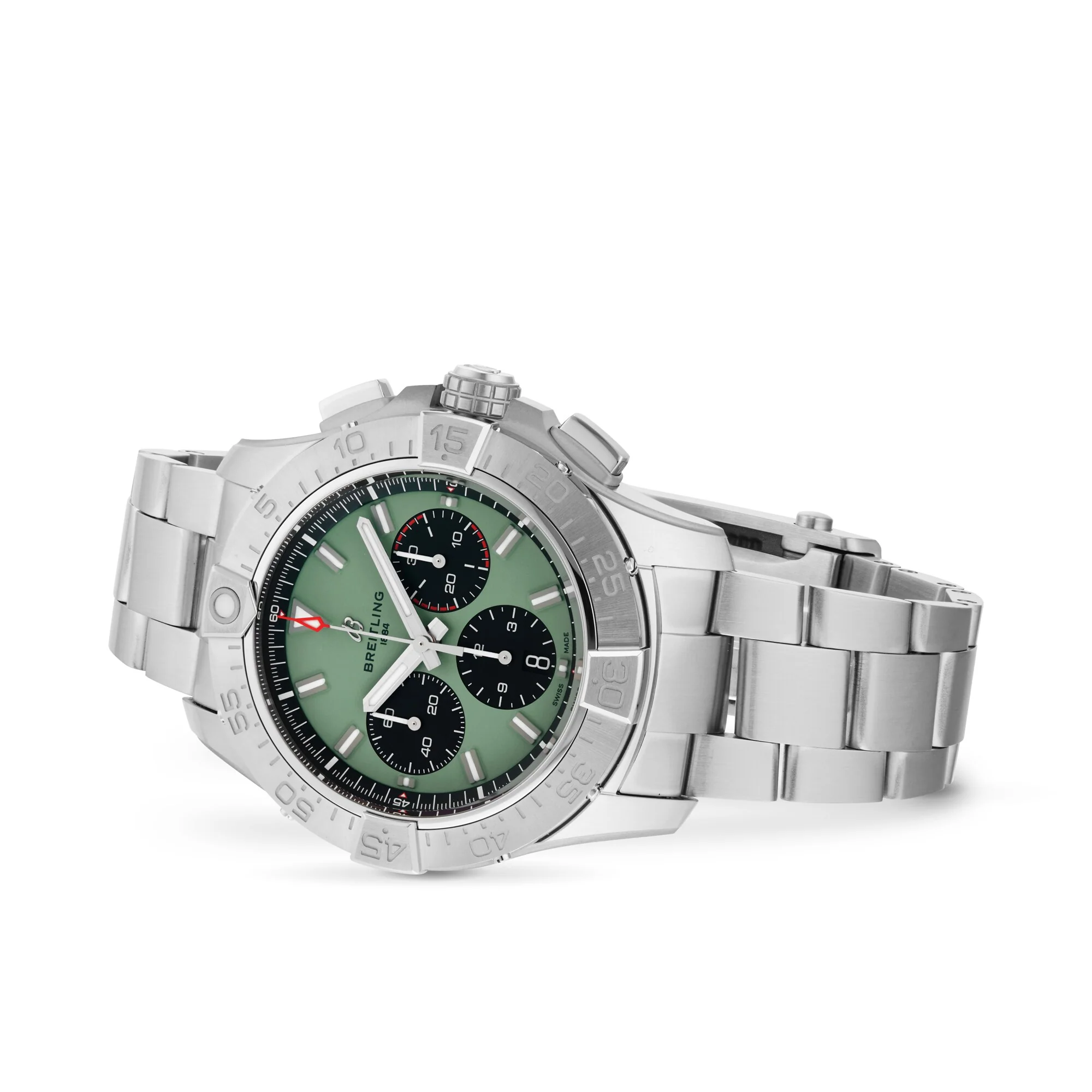 Avenger B01 Chronograph 44 | 44mm, Steel, Green Dial - Image 3