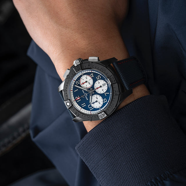 Avenger America 250 Limited Edition B01 Chronograph | 42mm, Calfskin Leather Strap, Ceramic Case - Image 5