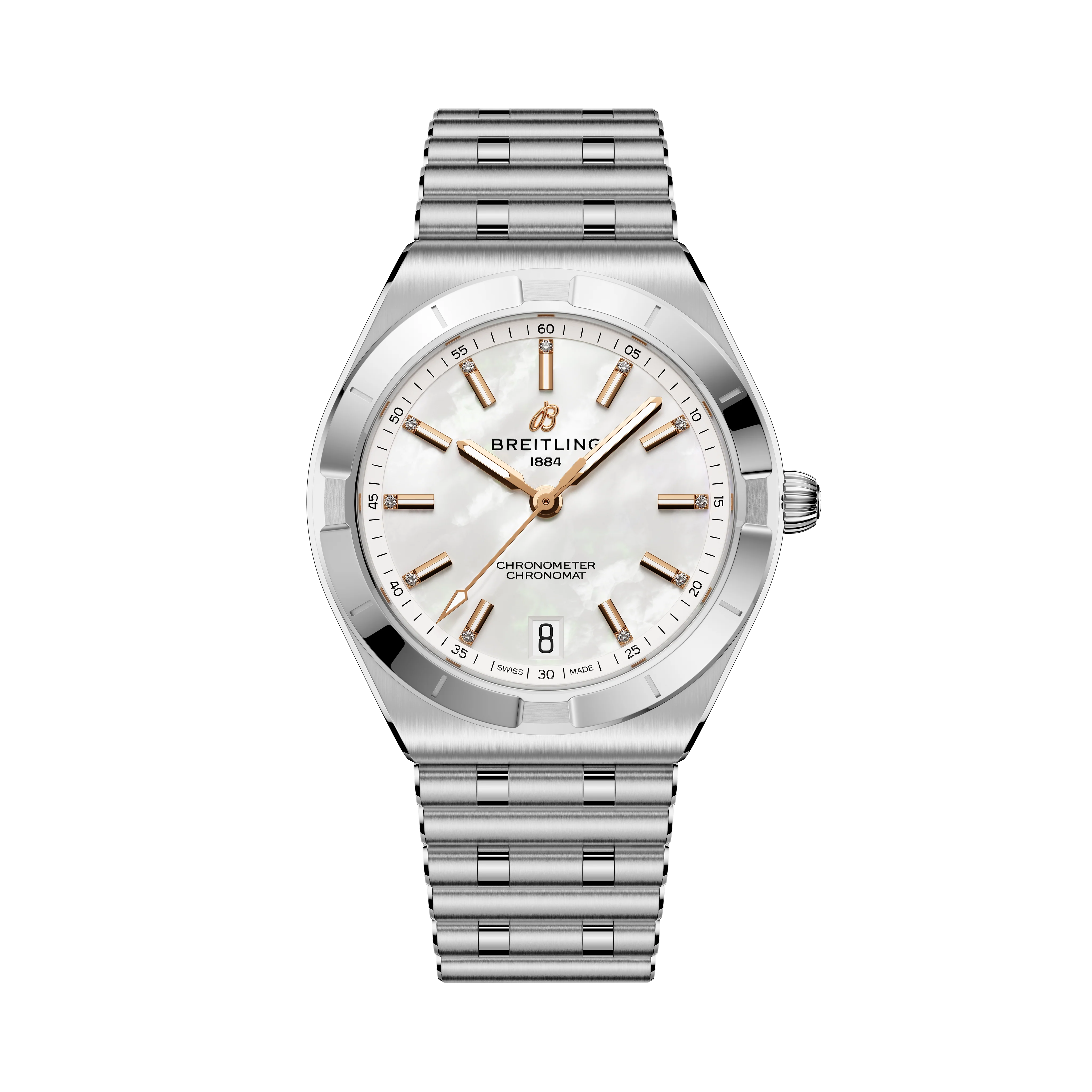 Chronomat Automatic 36 | 36mm, Stainless Steel, Diamond White Dial