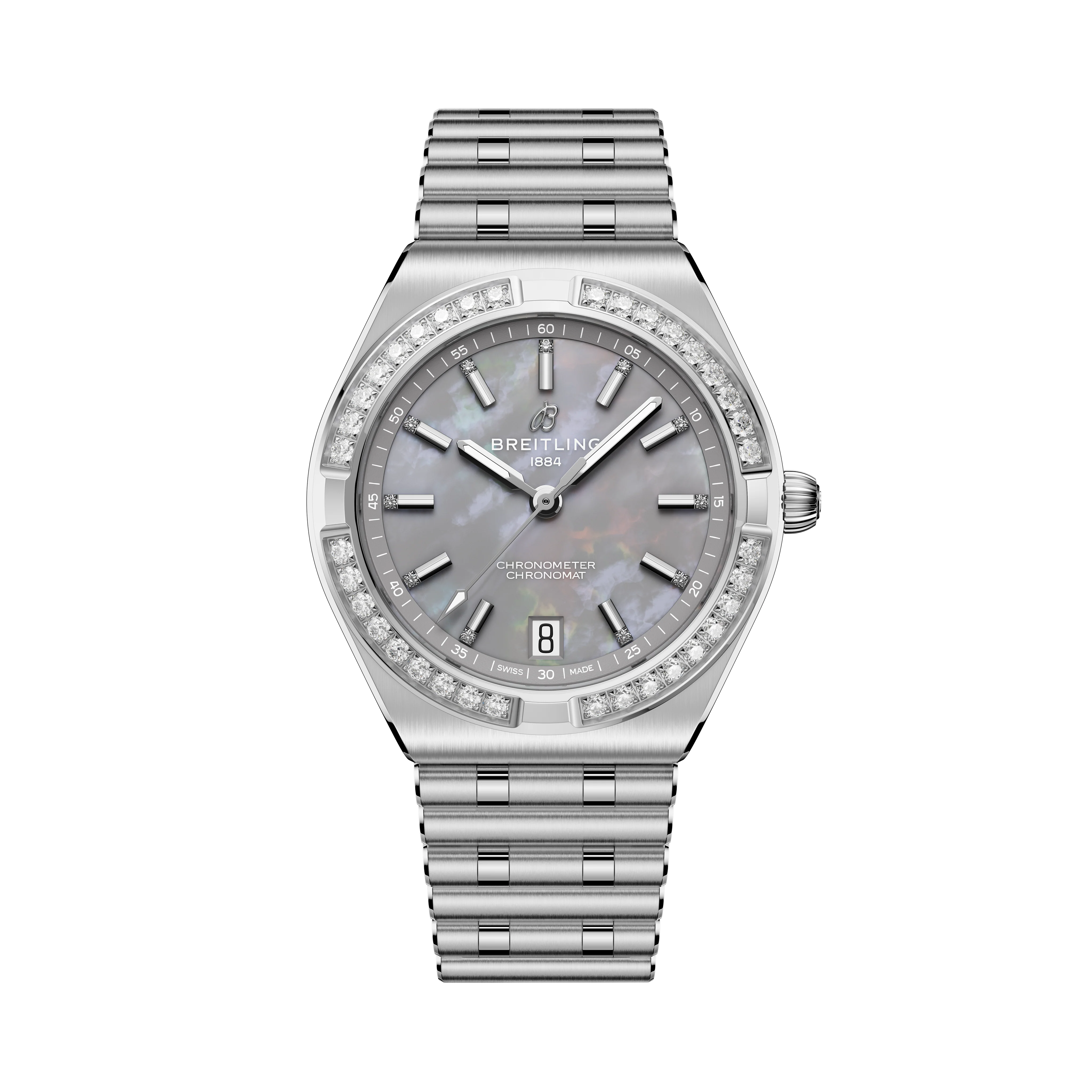 Chronomat Automatic 36 | 36mm, Stainless Steel, Diamond Green Dial