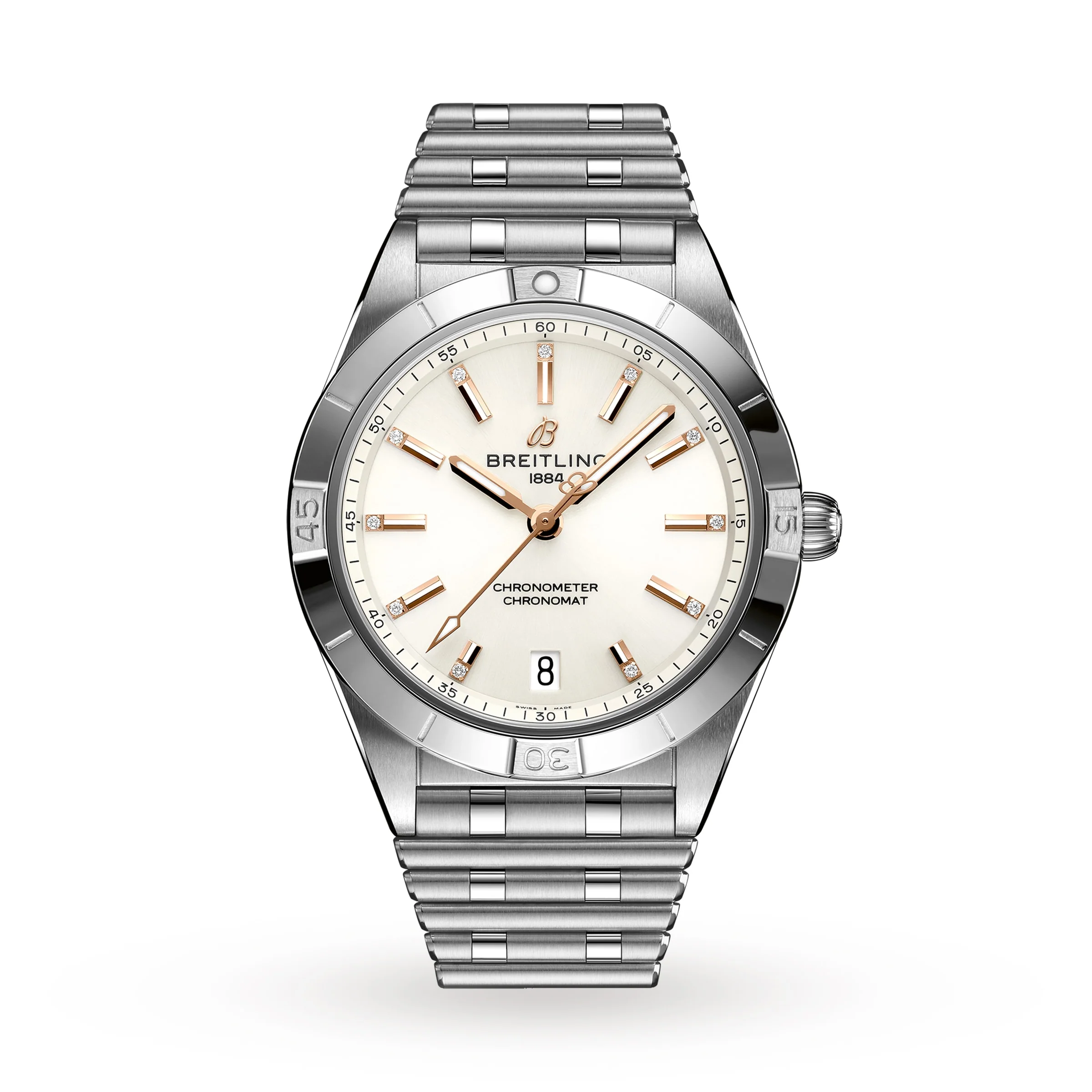 Chronomat Automatic 36 | 36mm, Steel, Diamond White Dial