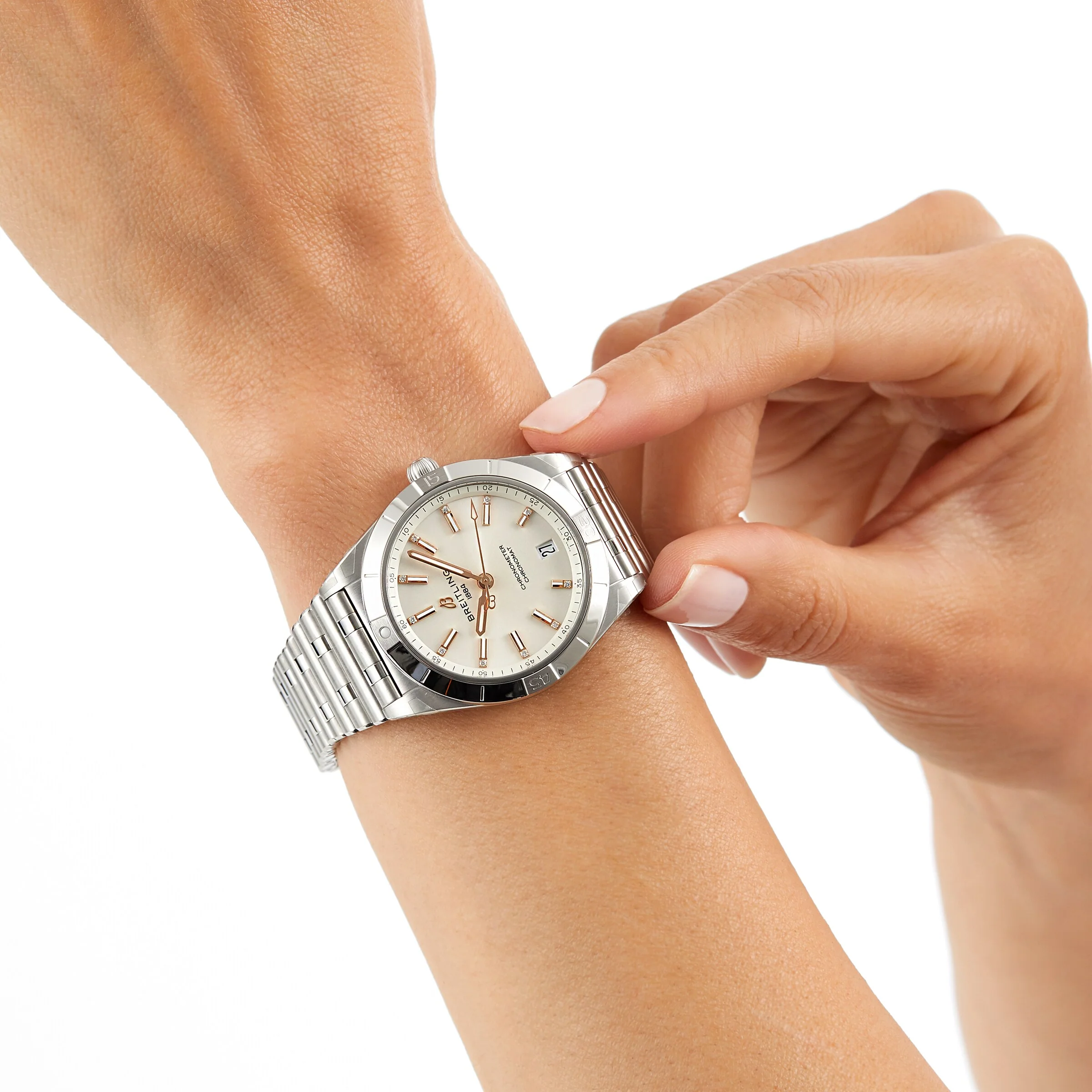 Chronomat Automatic 36 | 36mm, Steel, Diamond White Dial - Image 7