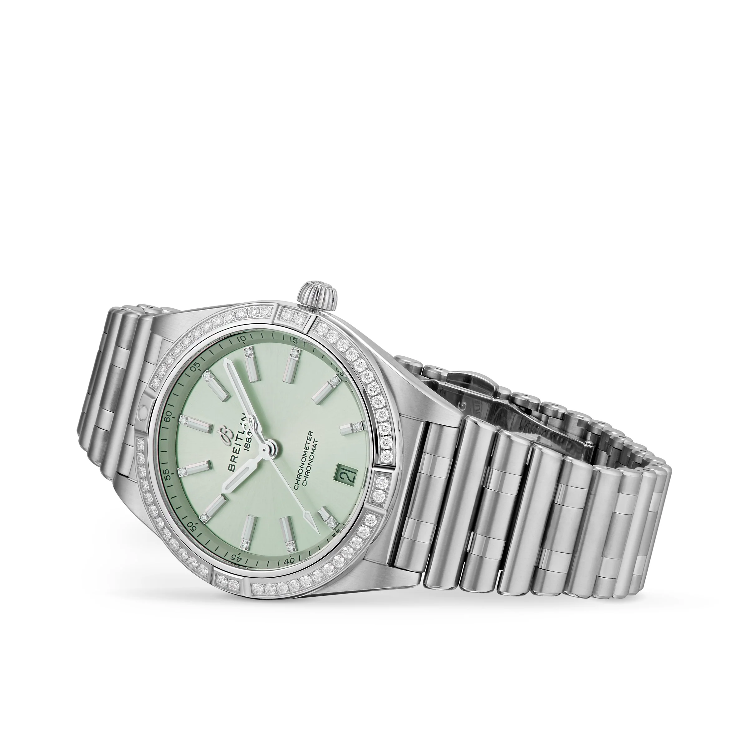 Chronomat Automatic 36 | 36mm, Steel, Diamond Green Dial - Image 3