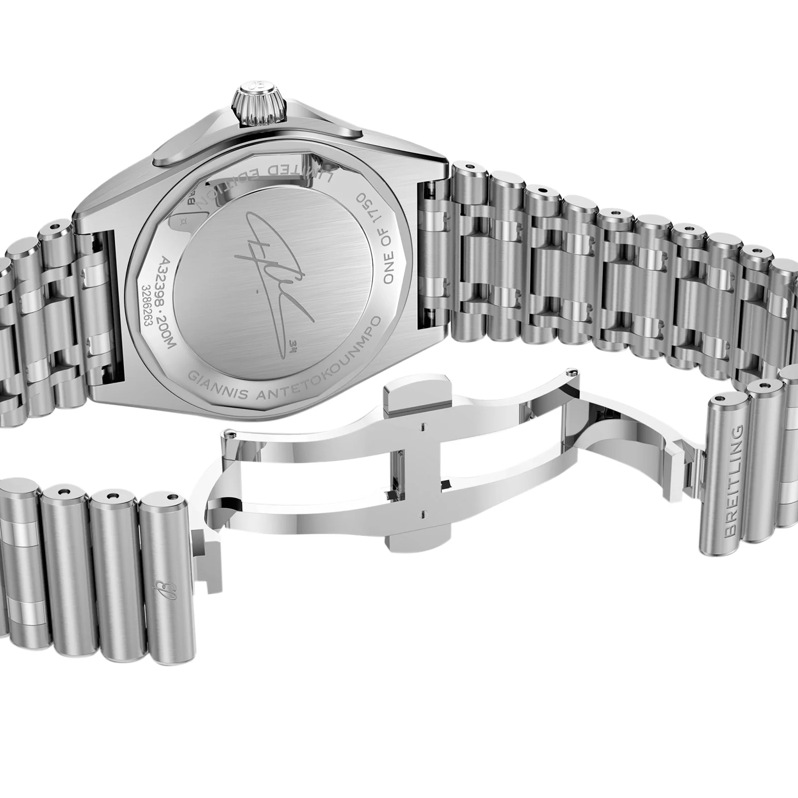 Chronomat Automatic GMT 40 Giannis Antetokounmpo | 40mm, Steel, Green Dial - Image 5