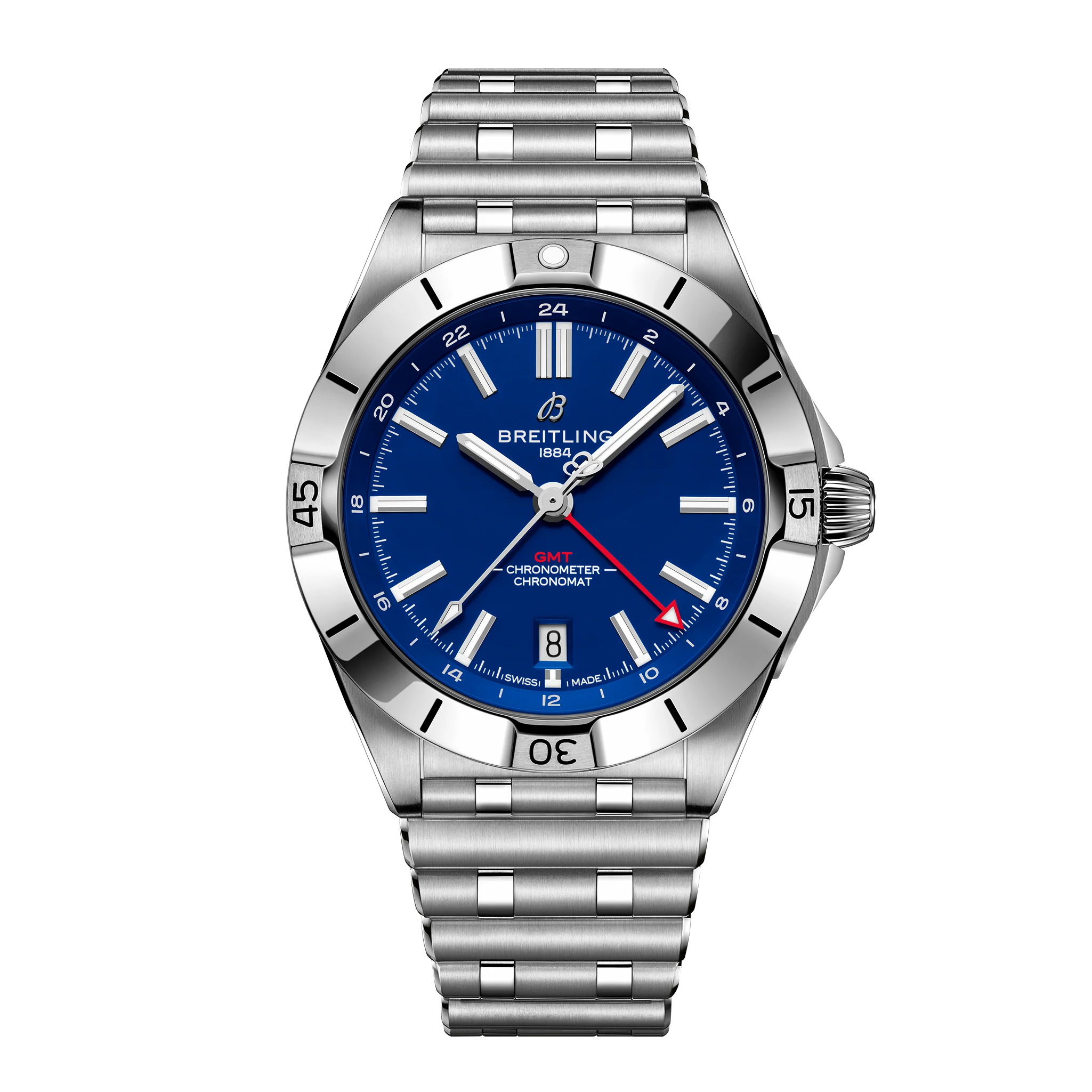 Chronomat GMT 40 NFL Buffalo Bills Edition | 40mm, Steel, Blue Dial