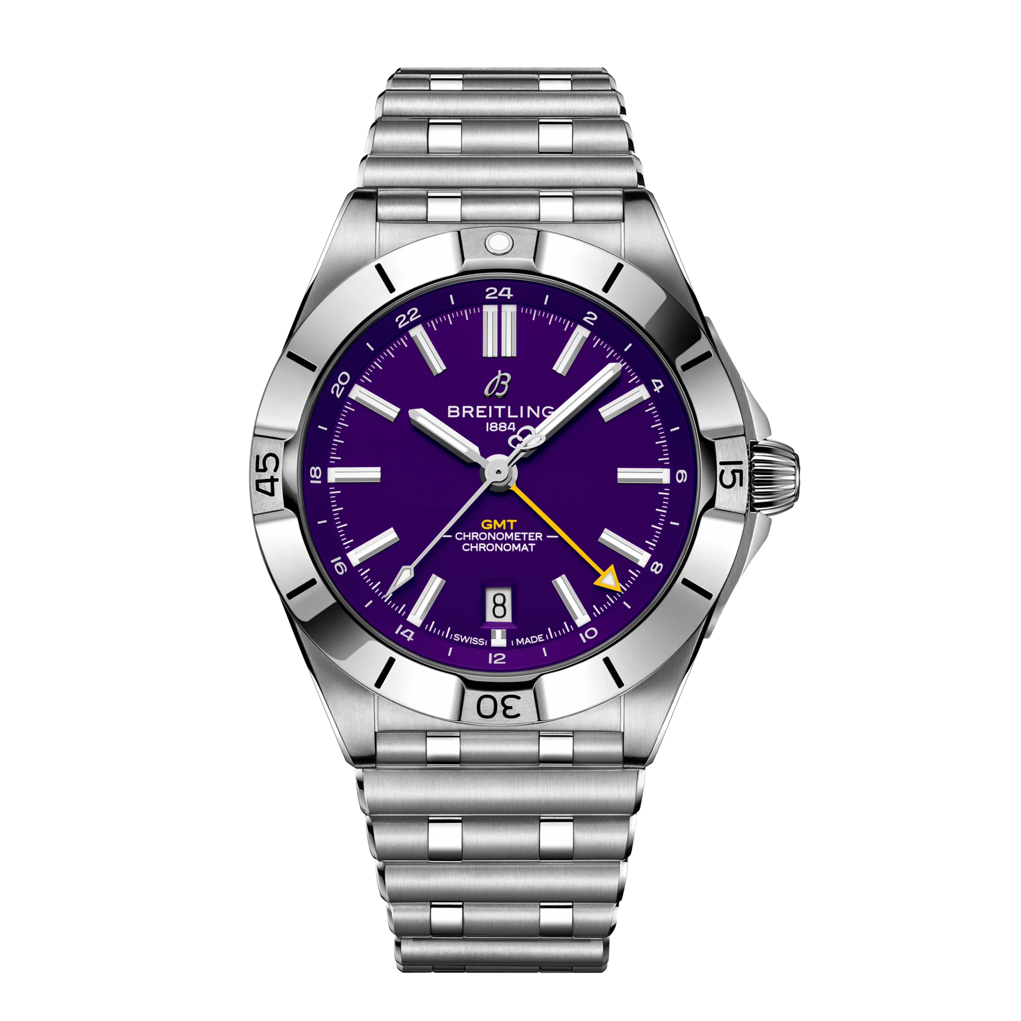 Chronomat GMT 40 Minnesota Vikings Editon | 40mm, Steel, Purple Dial