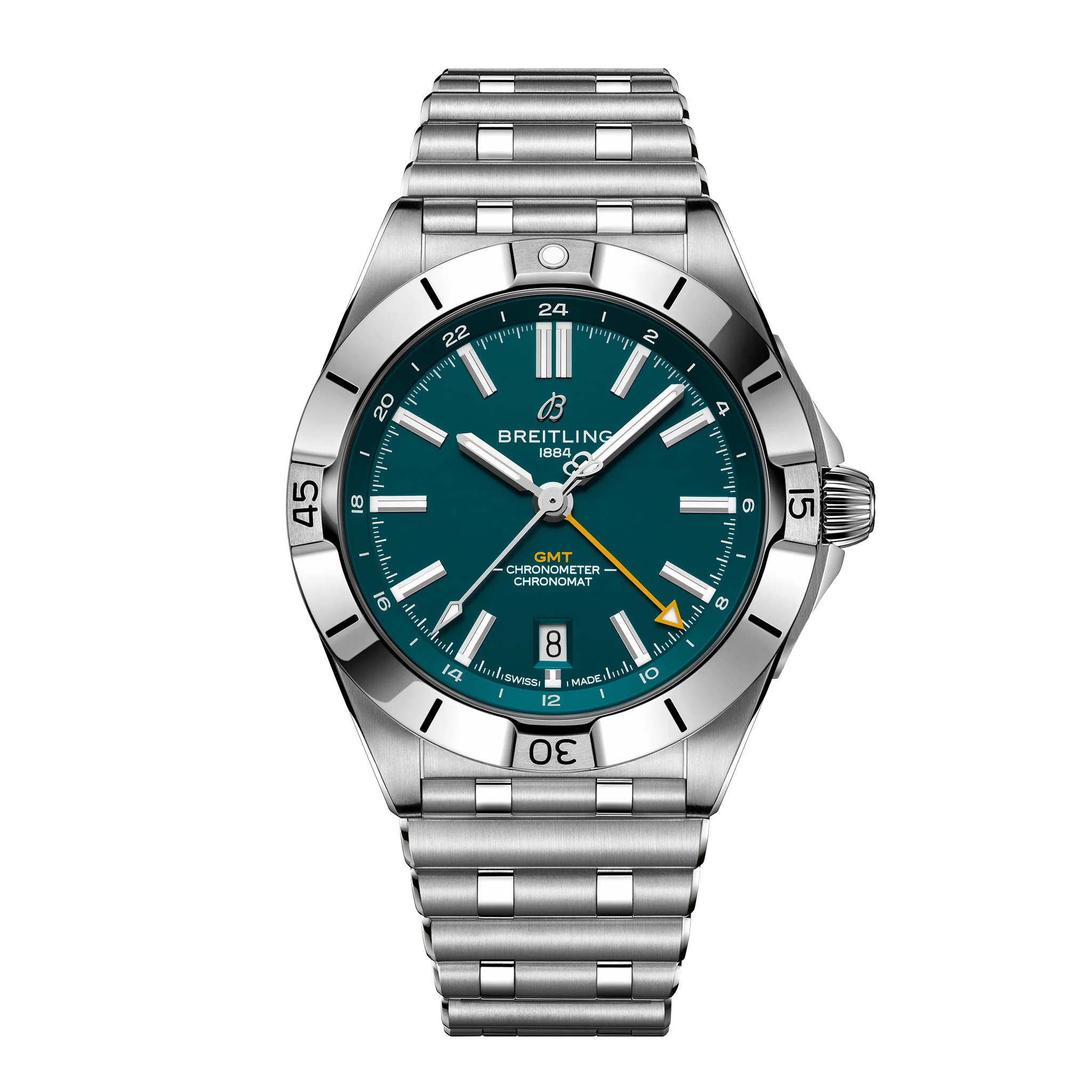Chronomat GMT 40 Jacksonville Jaguars Edition | 40mm, Steel, Green Dial