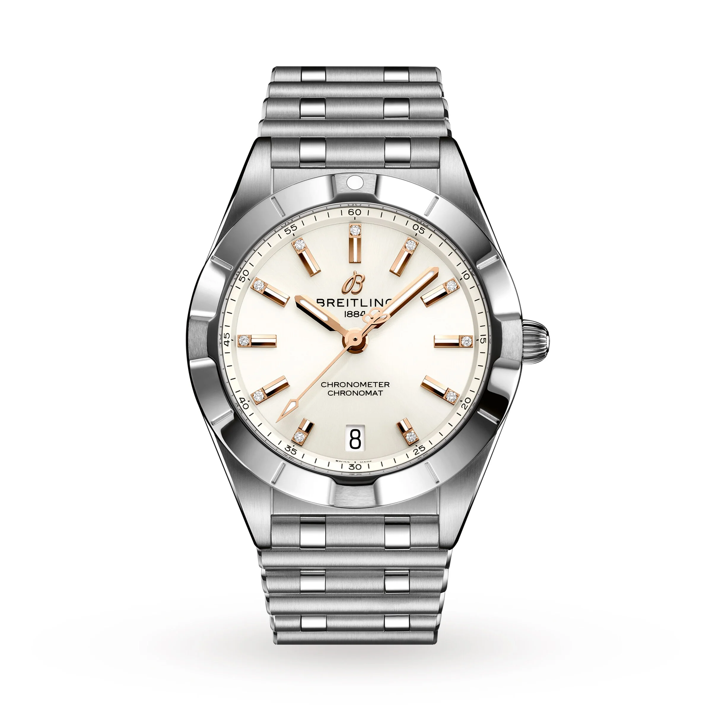 Chronomat 32 | 32mm, Steel, Diamond White Dial, Ref. A77310101A3A1