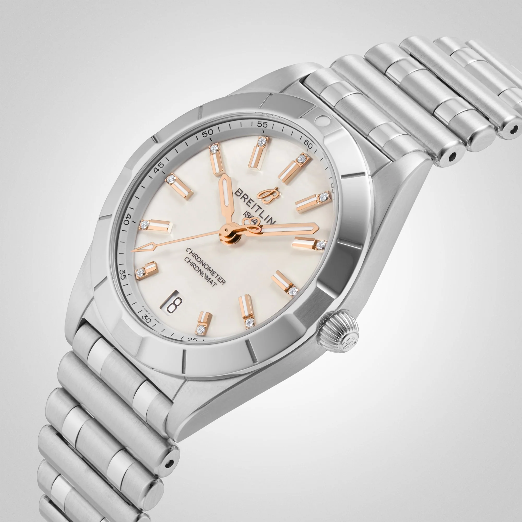 Chronomat 32 | 32mm, Steel, Diamond Mother of Pearl Dial - Image 5