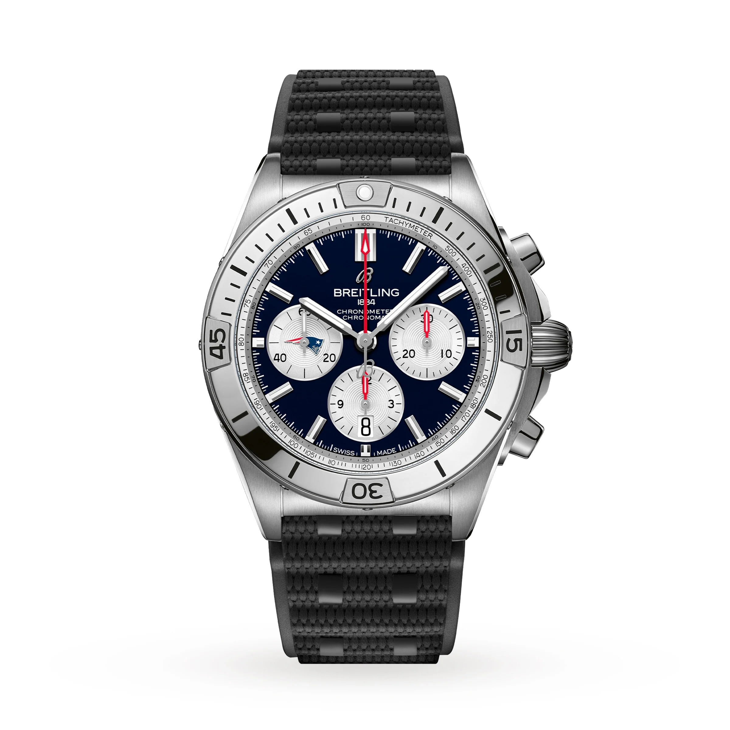 Chronomat B01 42 NFL New England Patriots Edition | 42mm, Steel, Rubber, Navy Dial