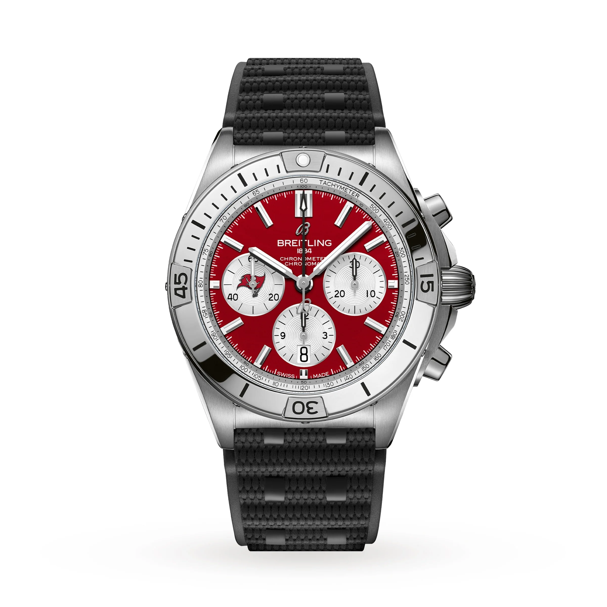 Chronomat B01 42 NFL Tampa Bay Buccaneers Edition | 42mm, Steel, Rubber, Red Dial