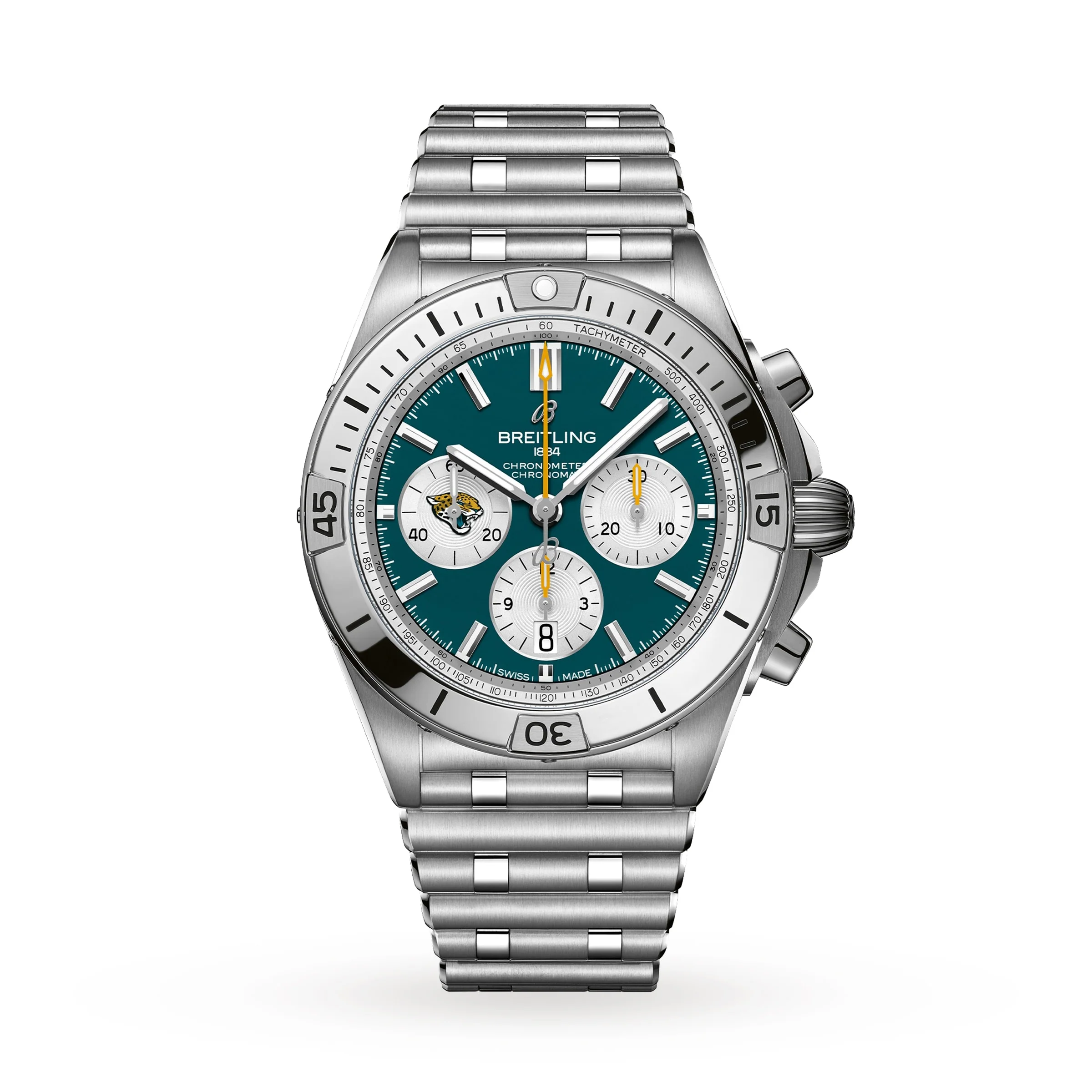 Chronomat B01 42 NFL Jacksonville Jaguars Edition | 42mm, Steel, Blue Dial