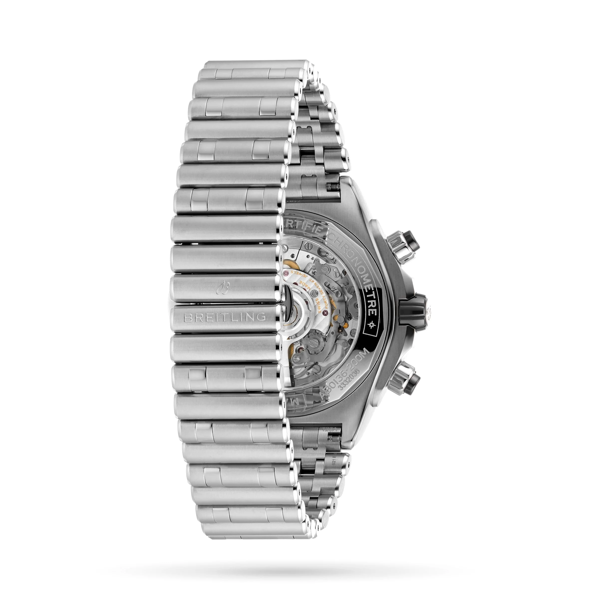 Super Chronomat B01 44 | 44mm, Ceramic & Steel, Steel, Black Dial, Steel Bezel - Image 4