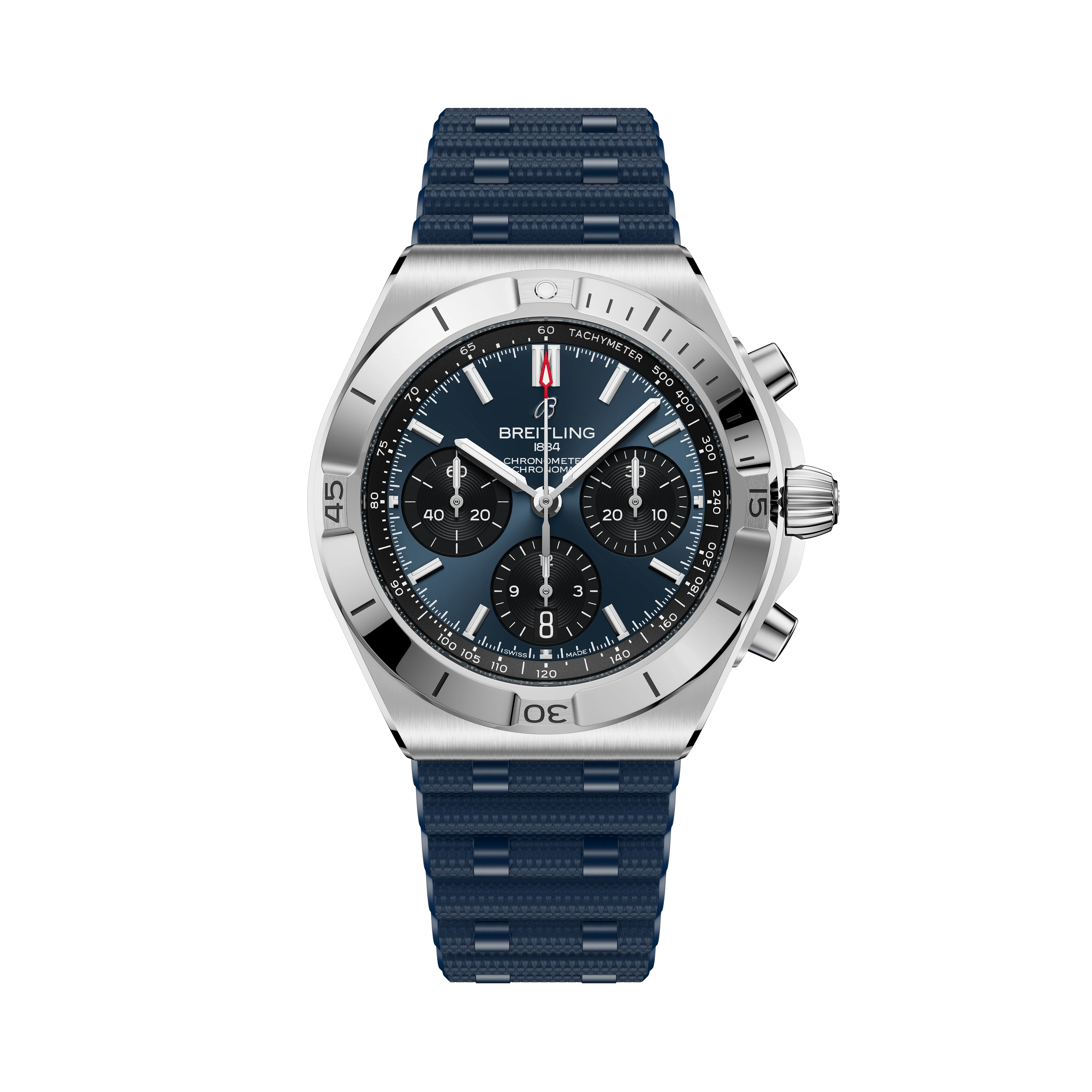 Chronomat B01 42 | 42mm, Steel, Navy Dial, Navy Rubber