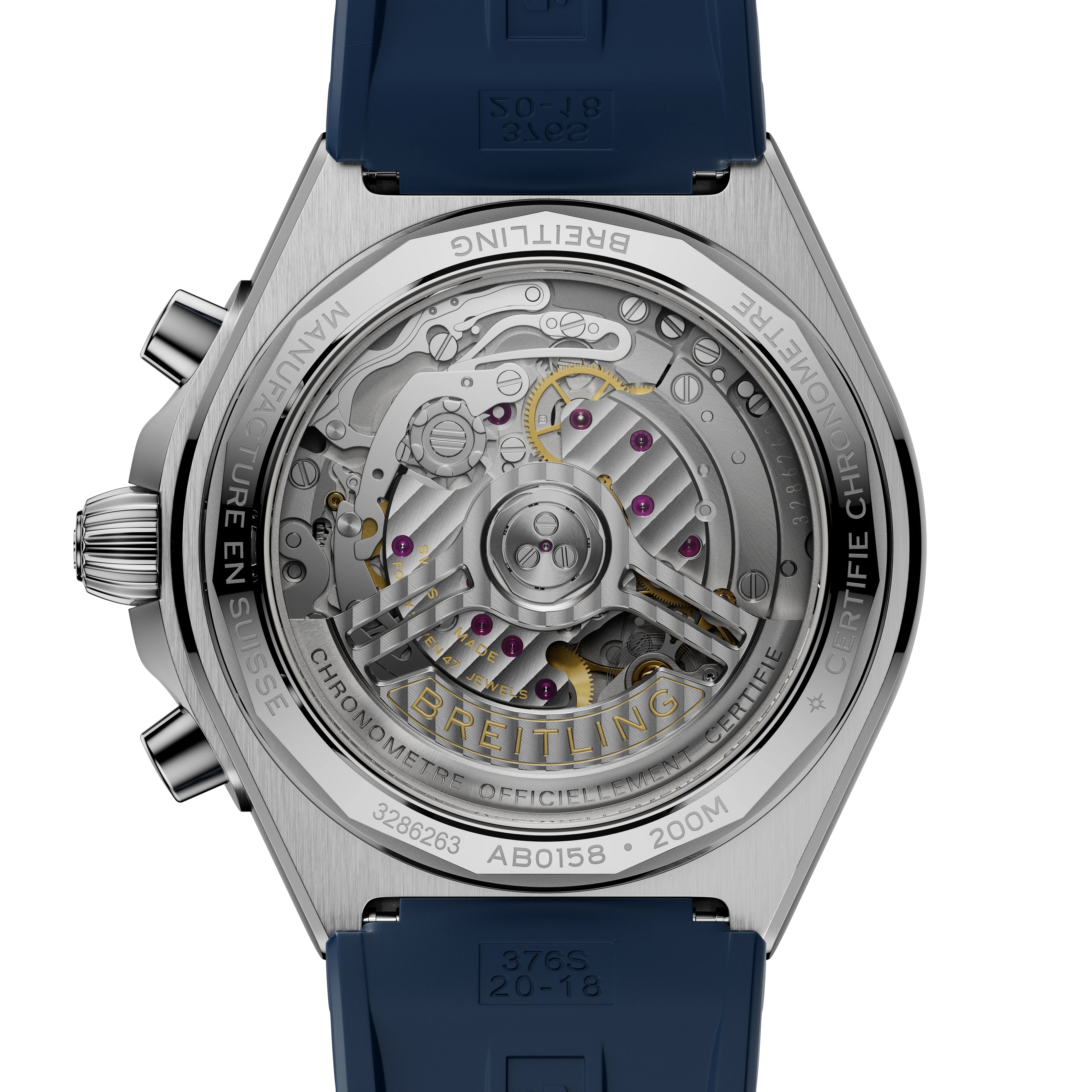 Chronomat B01 42 | 42mm, Steel, Navy Dial, Navy Rubber - Image 2