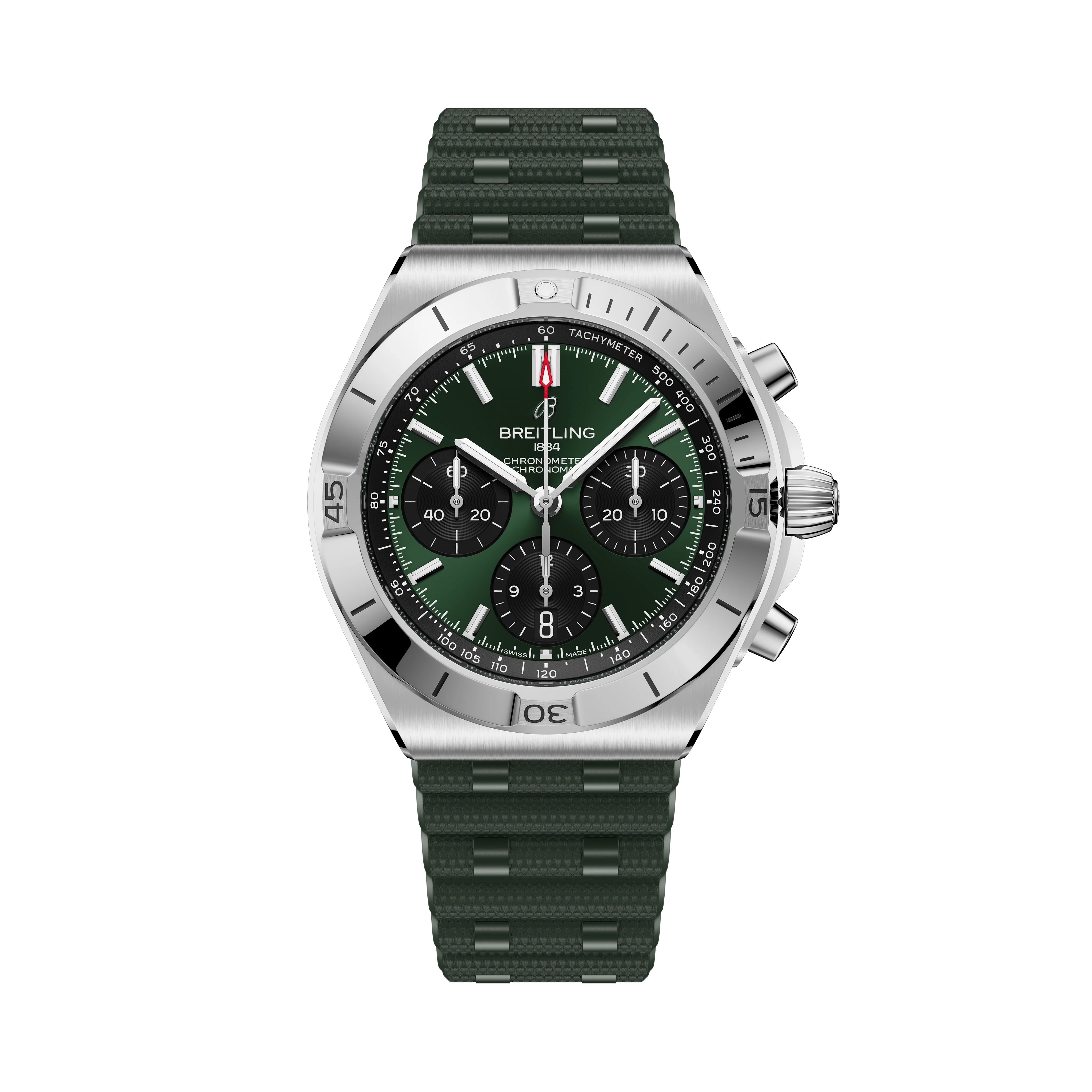 Chronomat B01 42 | 42mm, Stainless Steel, Green Dial