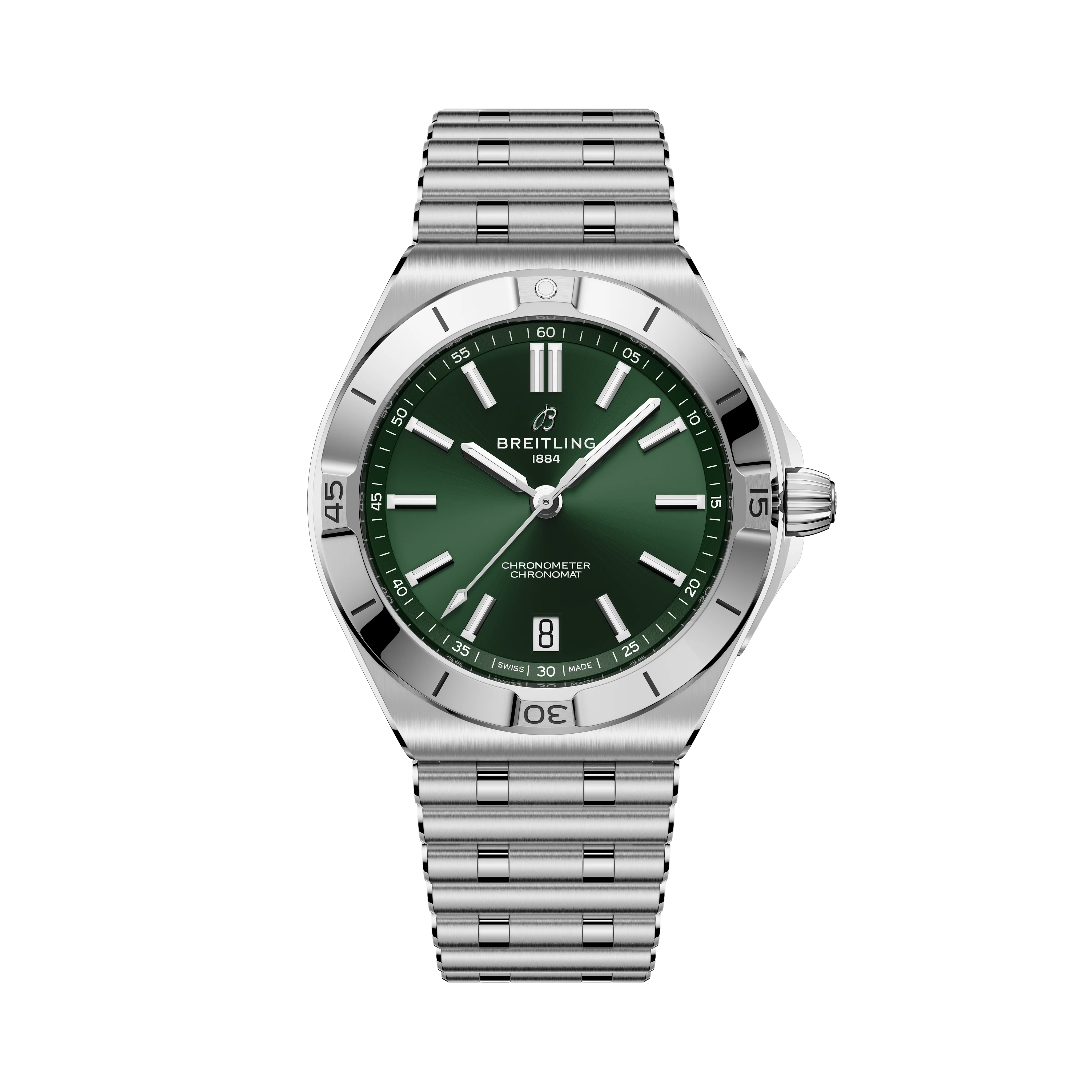 Chronomat B31 Automatic 40 | 40mm, Stainless Steel, Green Dial