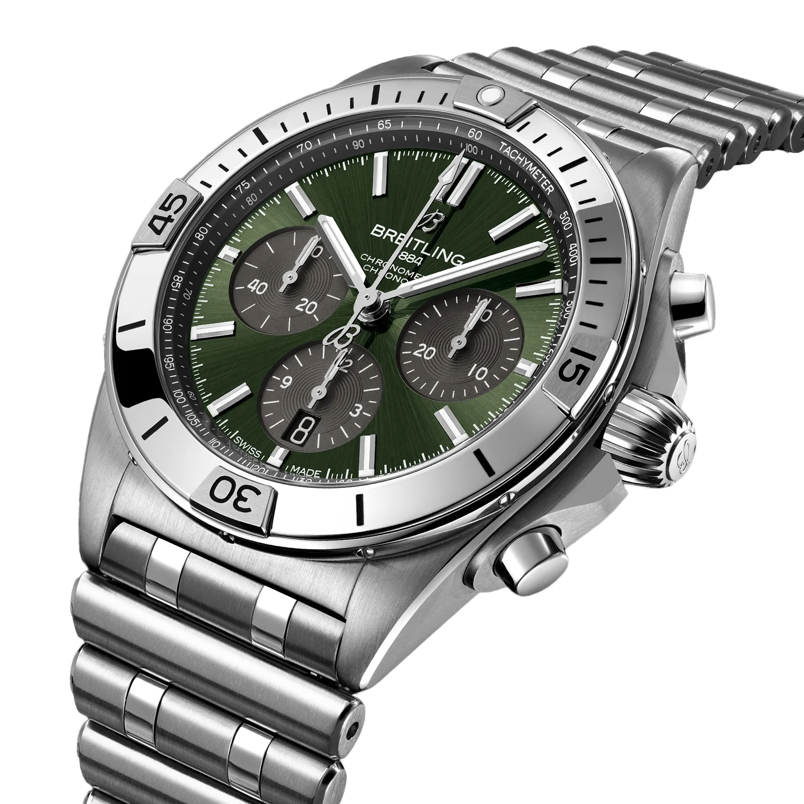 Chronomat B01 42 The Watches Of Switzerland Group Centenary Exclusive | 42mm, Titanium, Green Dial - Image 2