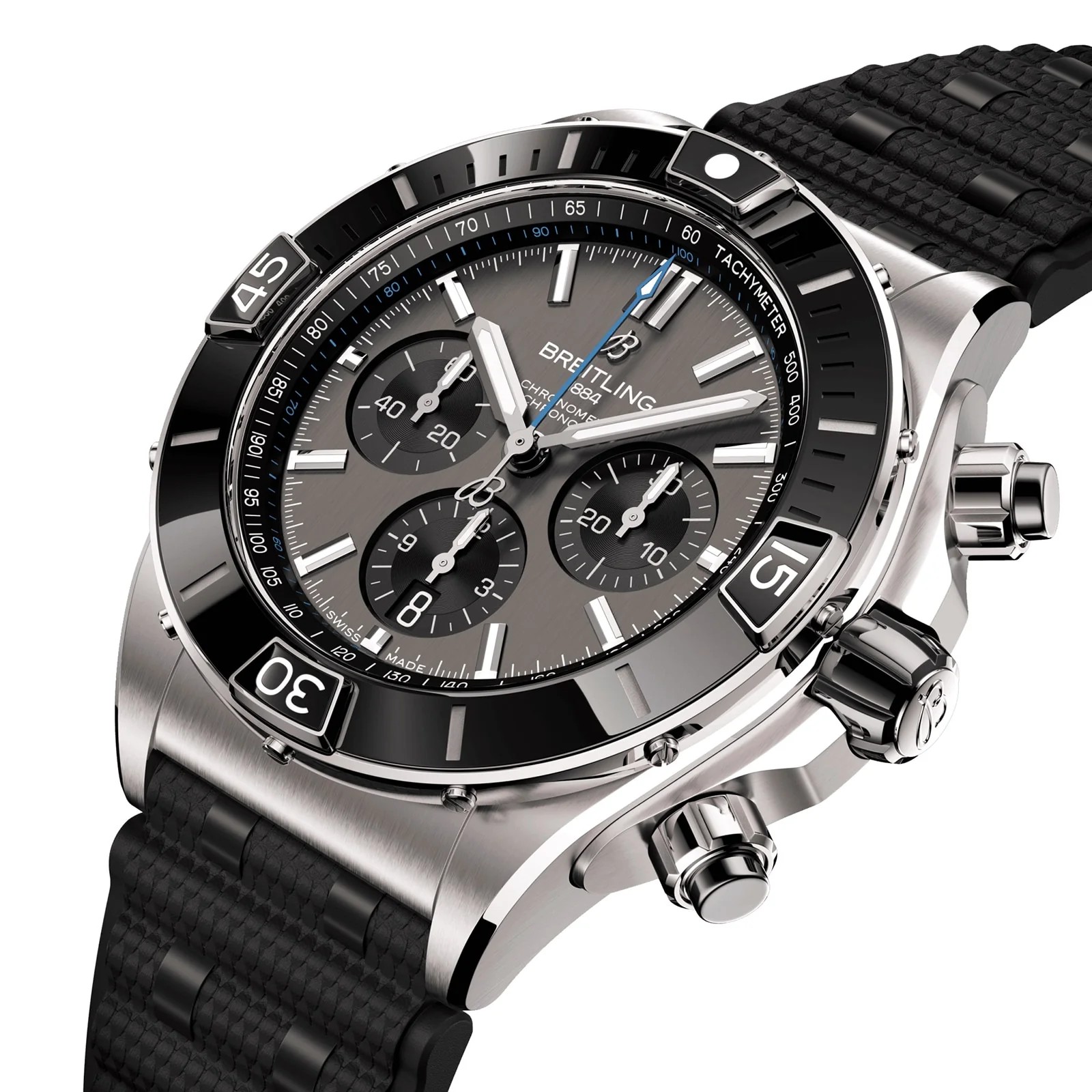 Super Chronomat B01 44 | 44mm, Titanium, Rubber, Black Dial - Image 3