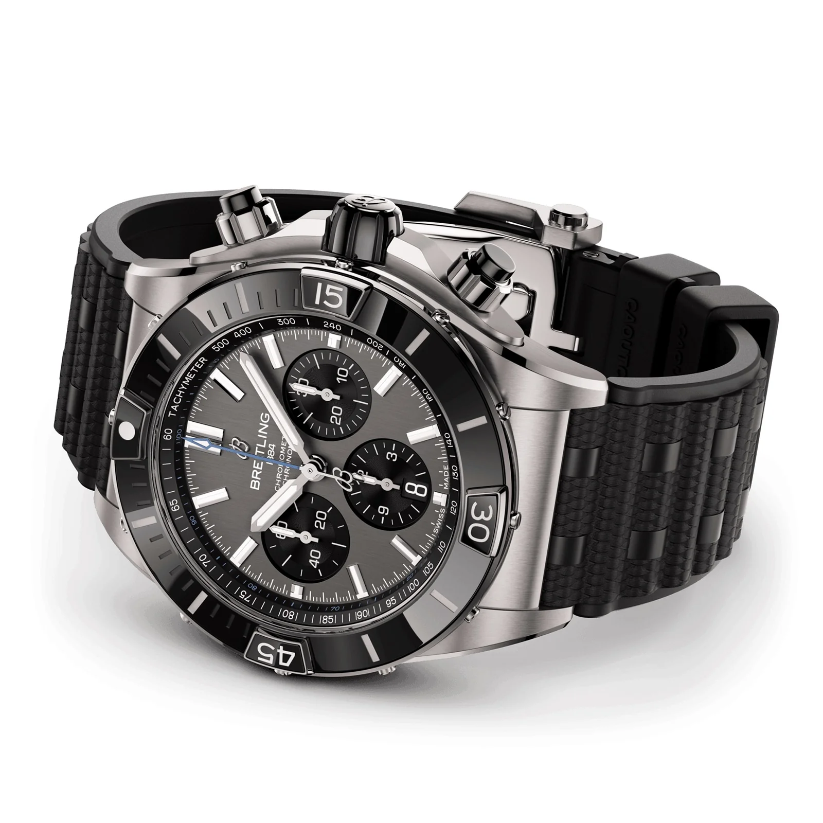 Super Chronomat B01 44 | 44mm, Titanium, Rubber, Black Dial - Image 4