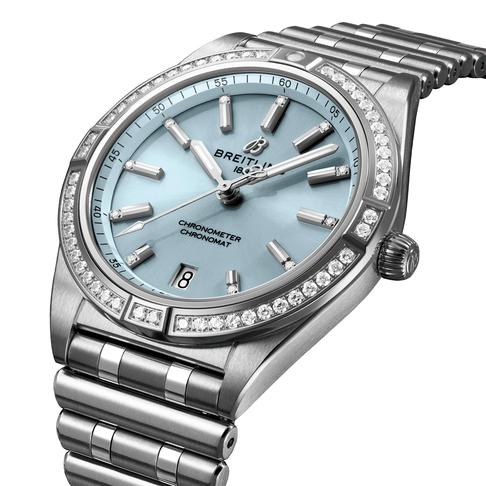Chronomat Automatic 36 | 36mm, Two-Tone Steel & 18K White Gold, Steel, Diamond Blue Dial - Image 2