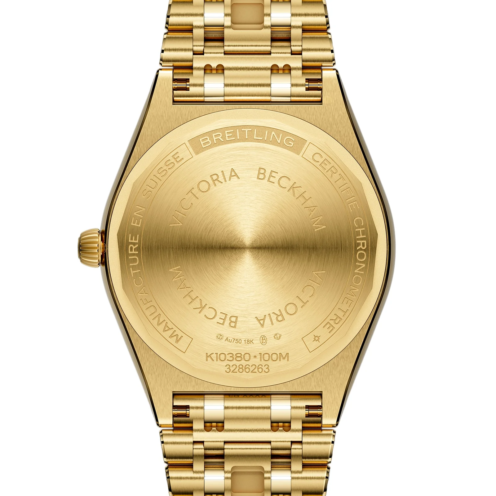 Chronomat Automatic 36 Victoria Beckham | 36mm, 18K Yellow Gold, Blue Dial - Image 2