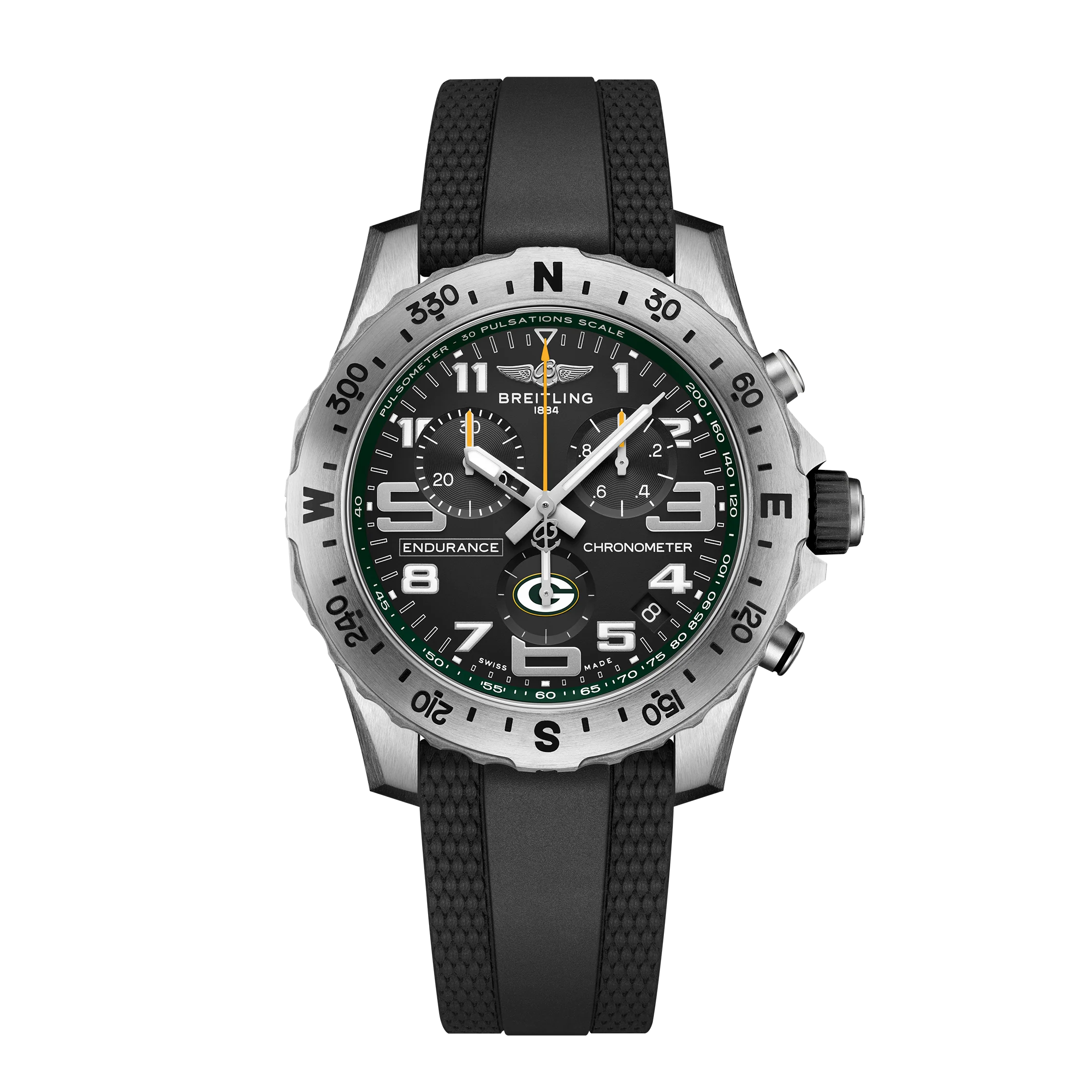 Endurance Pro 44 Green Bay Packers Edition | 44mm, Titanium, Rubber, Green Dial