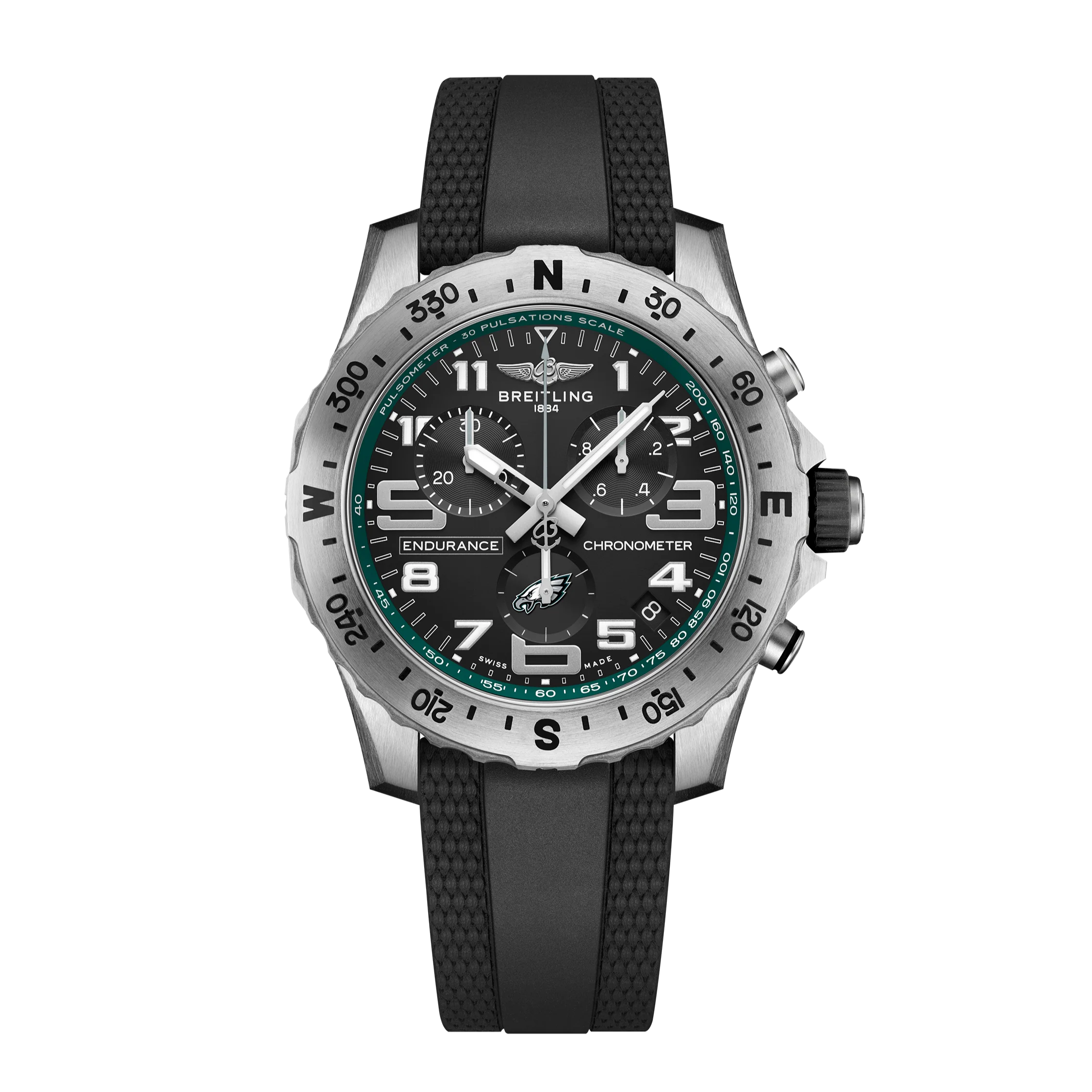 Endurance Pro 44 Philadelphia Eagles Edition | 44mm, Titanium, Rubber, Green Dial