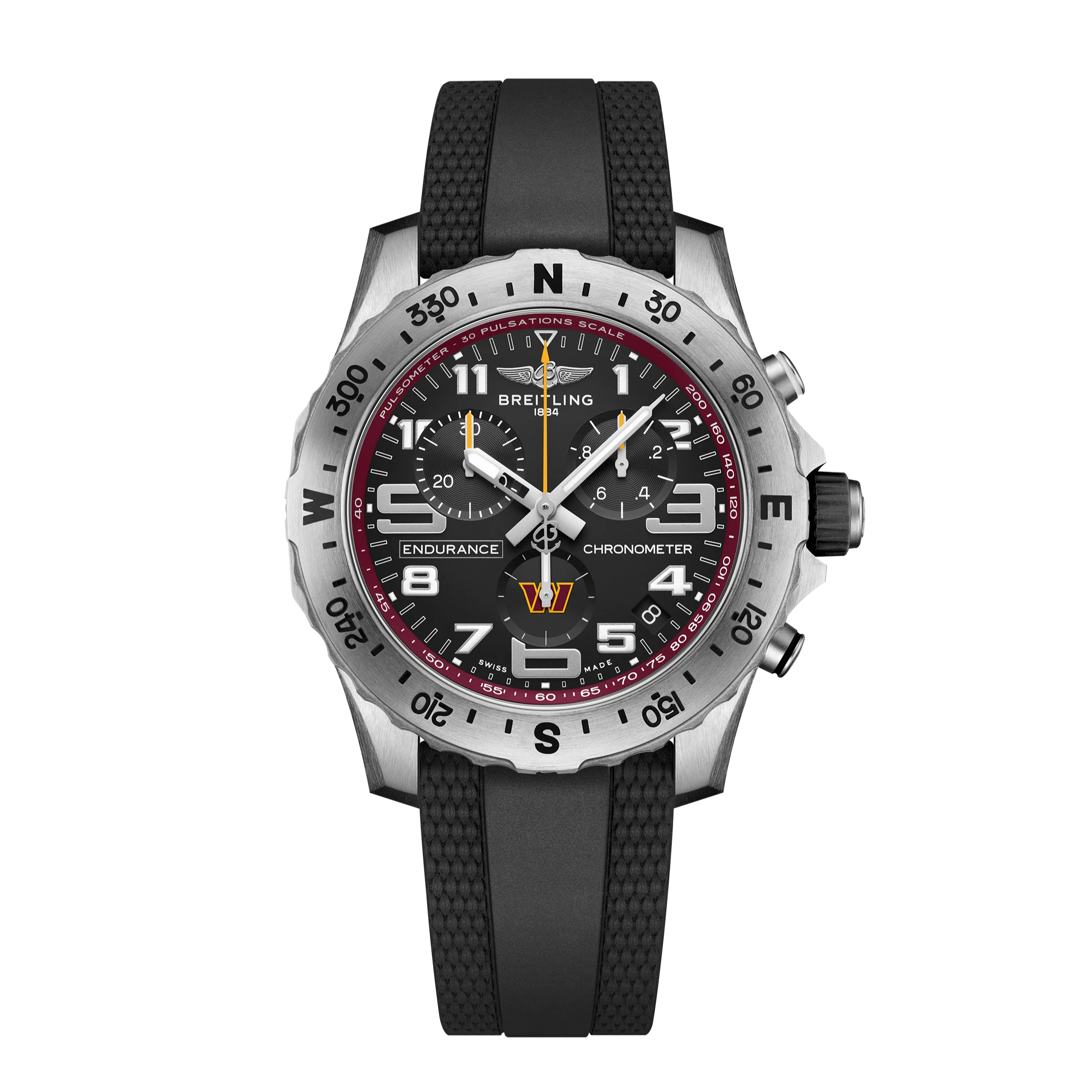 Endurance Pro 44 Washington Commanders Edition | 44mm, Titanium, Rubber, Cherry Dial