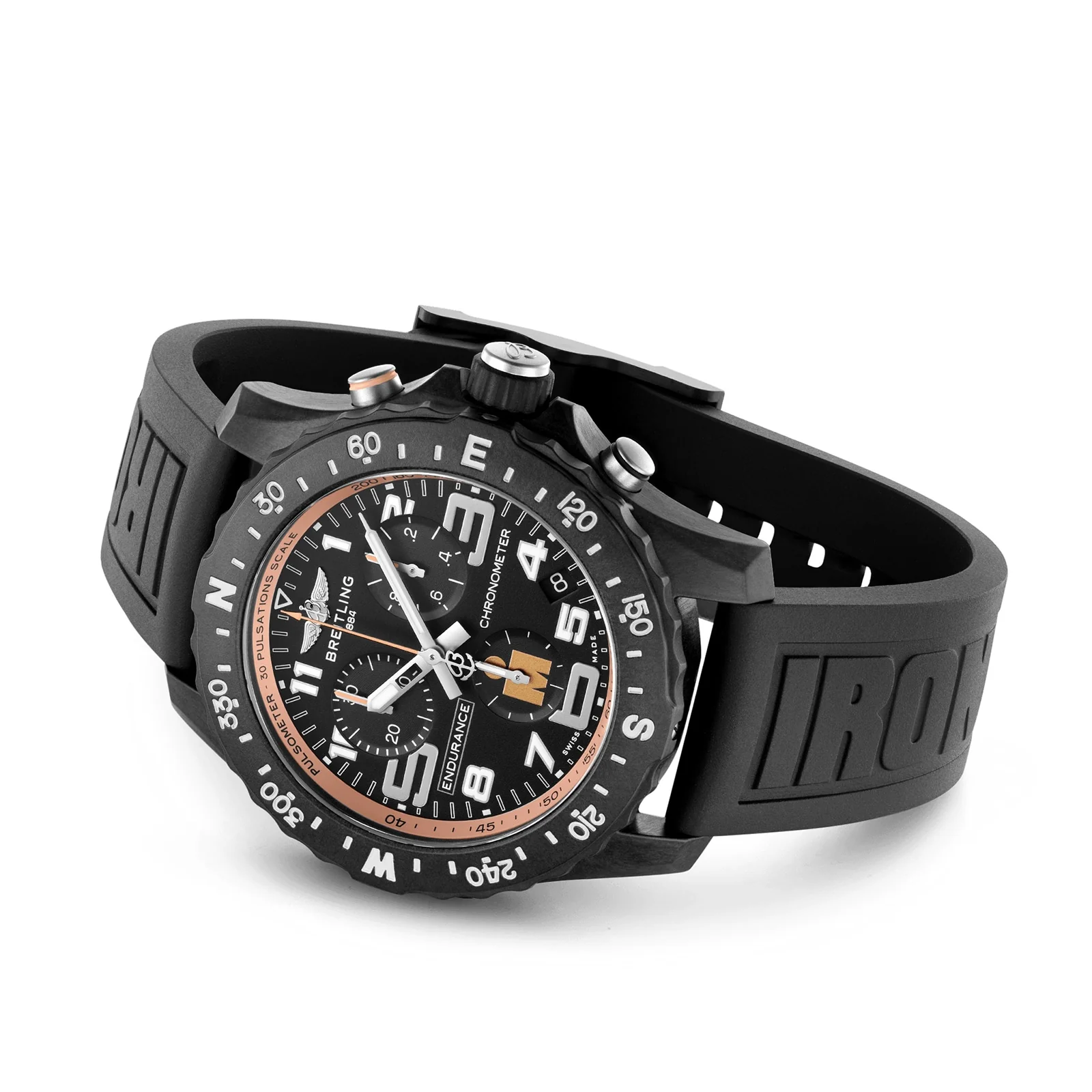 Endurance Pro 44 IRONMAN® Finisher | 44mm, Breitlight, Rubber, Black Dial - Image 3