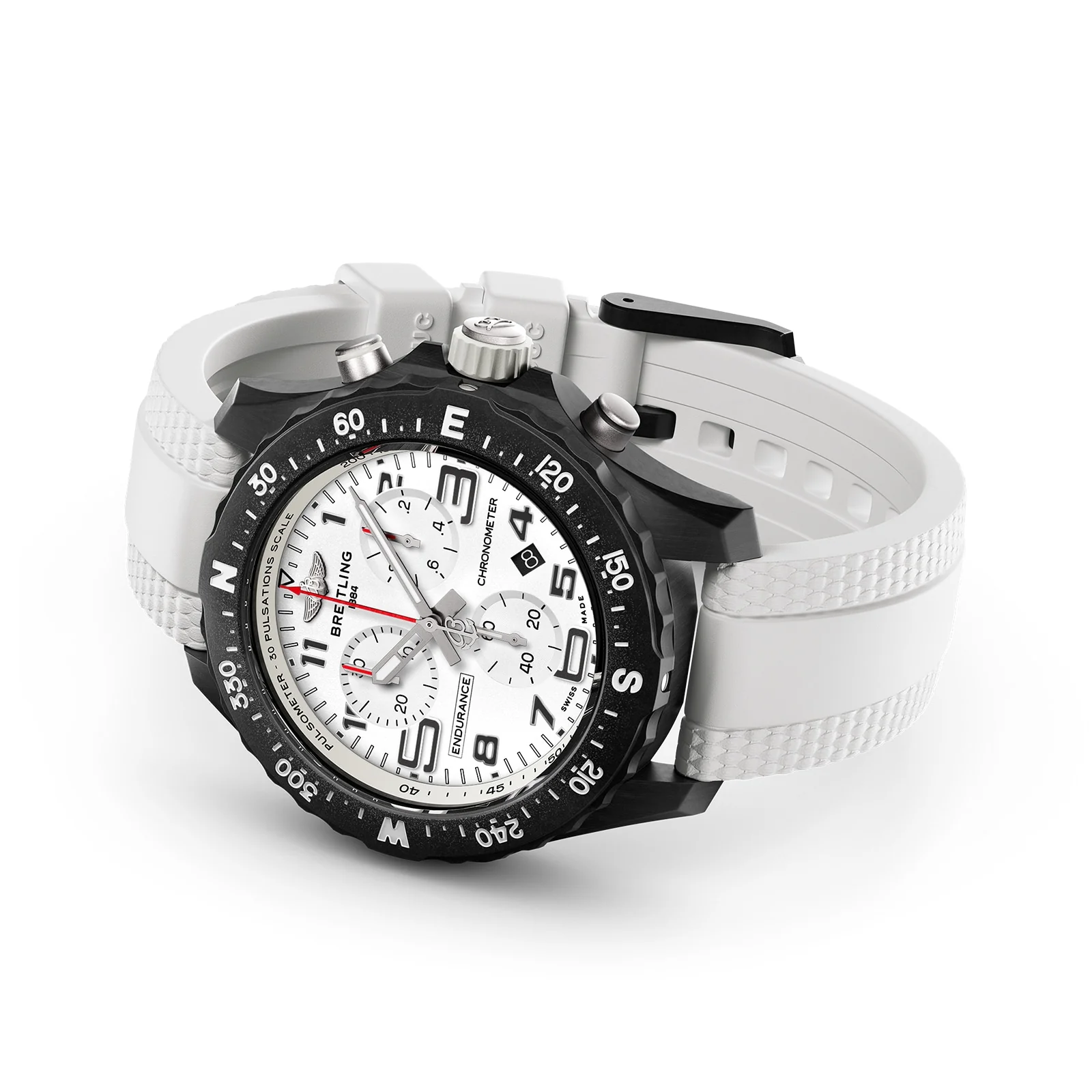 Endurance Pro 38 The Watches Of Switzerland Group Exclusive | 38mm, Breitlight, Rubber, White Dial - Image 4