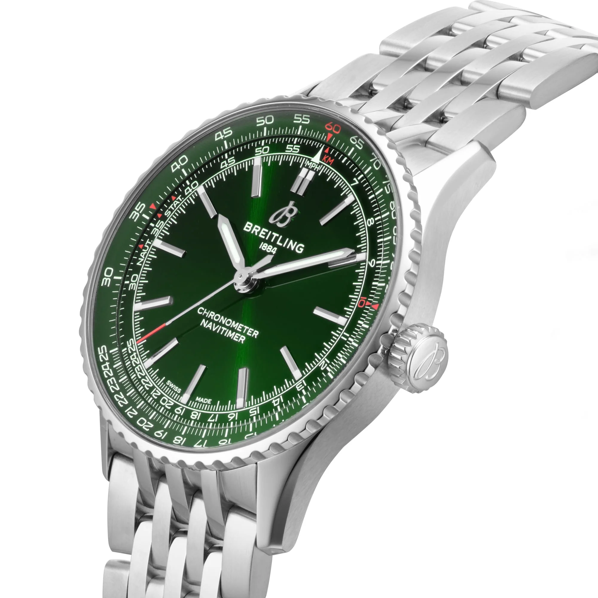 Navitimer Automatic 41 | 41mm, Steel, Green Dial - Image 5
