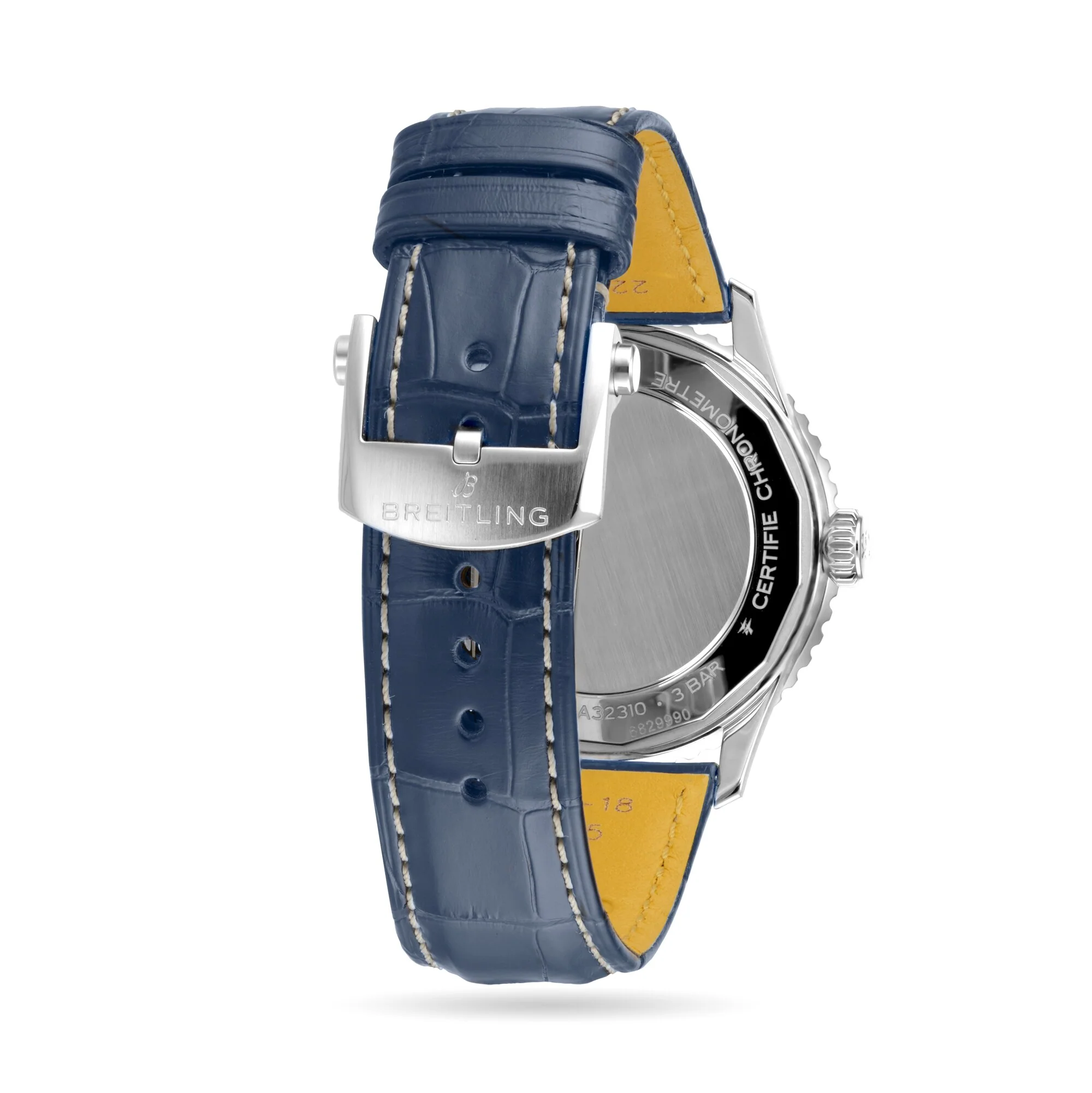 Navitimer Automatic GMT 41 | 41mm, Steel, Alligator Leather, Blue Dial - Image 4