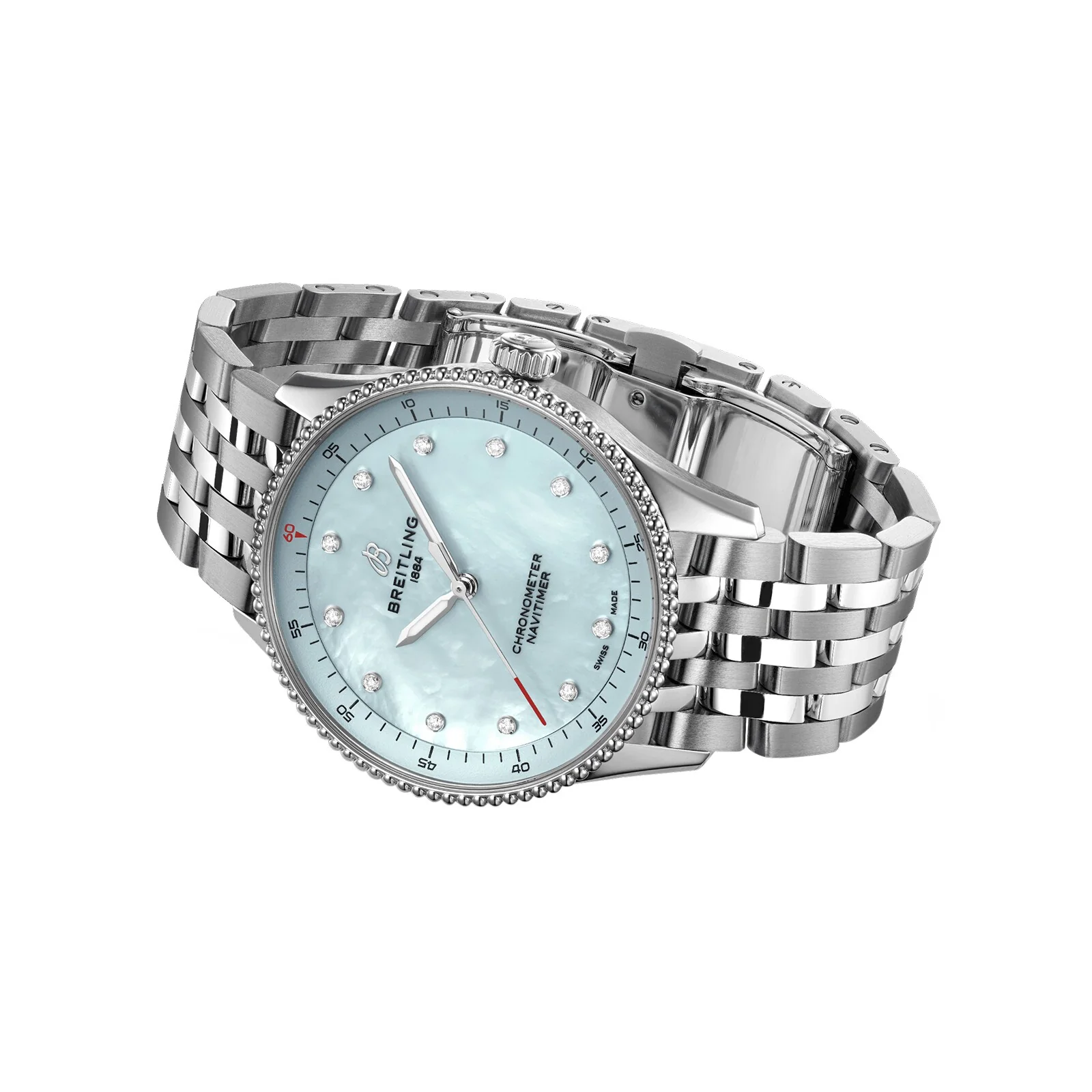 Navitimer Automatic GMT 41 | 32mm, Steel, Diamond Blue Dial - Image 4