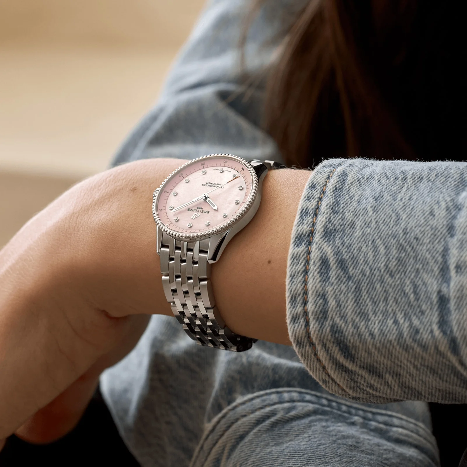 Navitimer 32 | 32mm, Steel, Diamond Pink Dial - Image 5