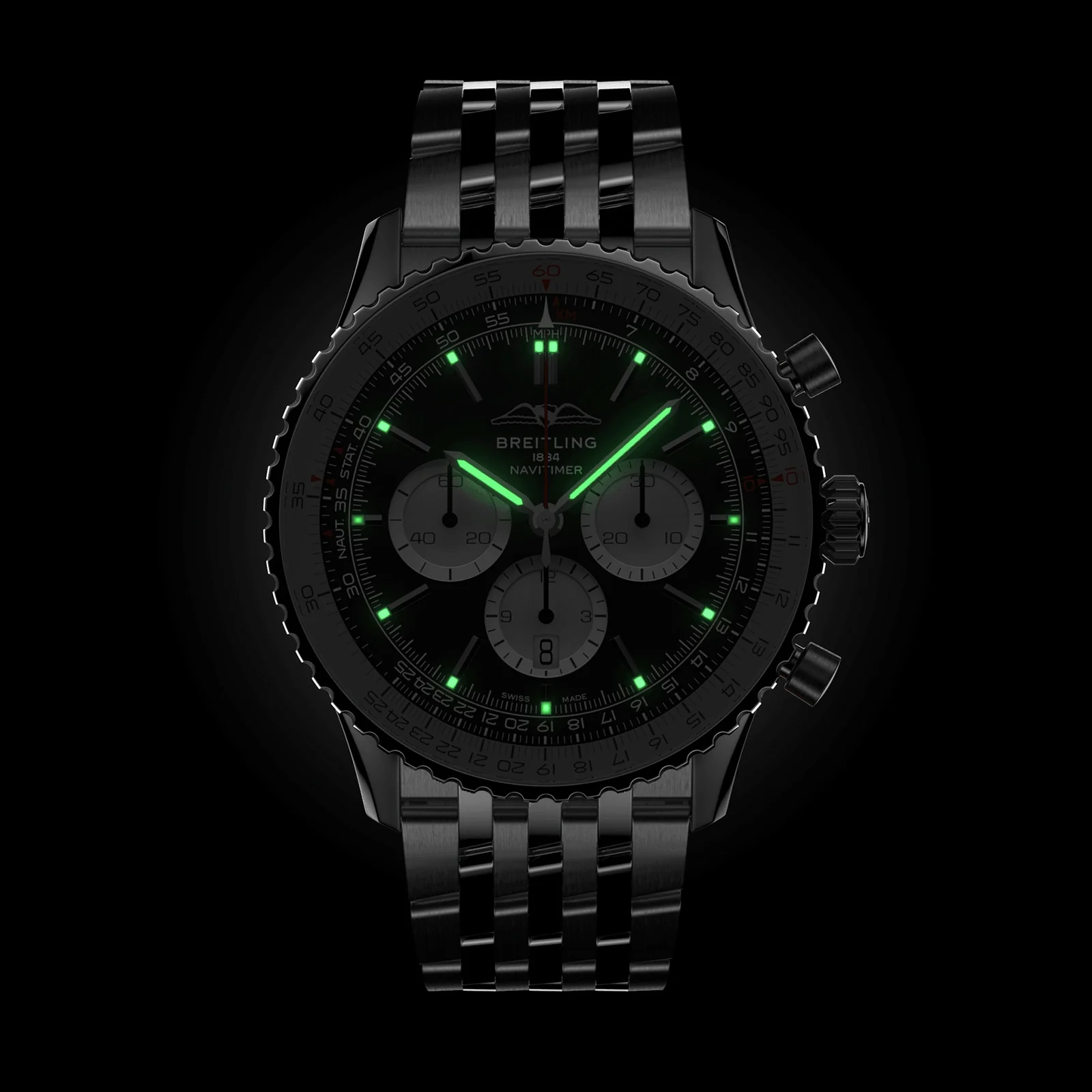 Navitimer B01 Chronograph 46 | 46mm, Steel, Black Dial - Image 5