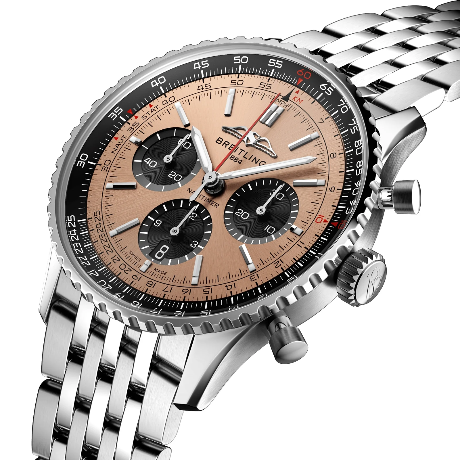 Navitimer B01 Chronograph 43 | 43mm, Steel, Gold Dial - Image 2