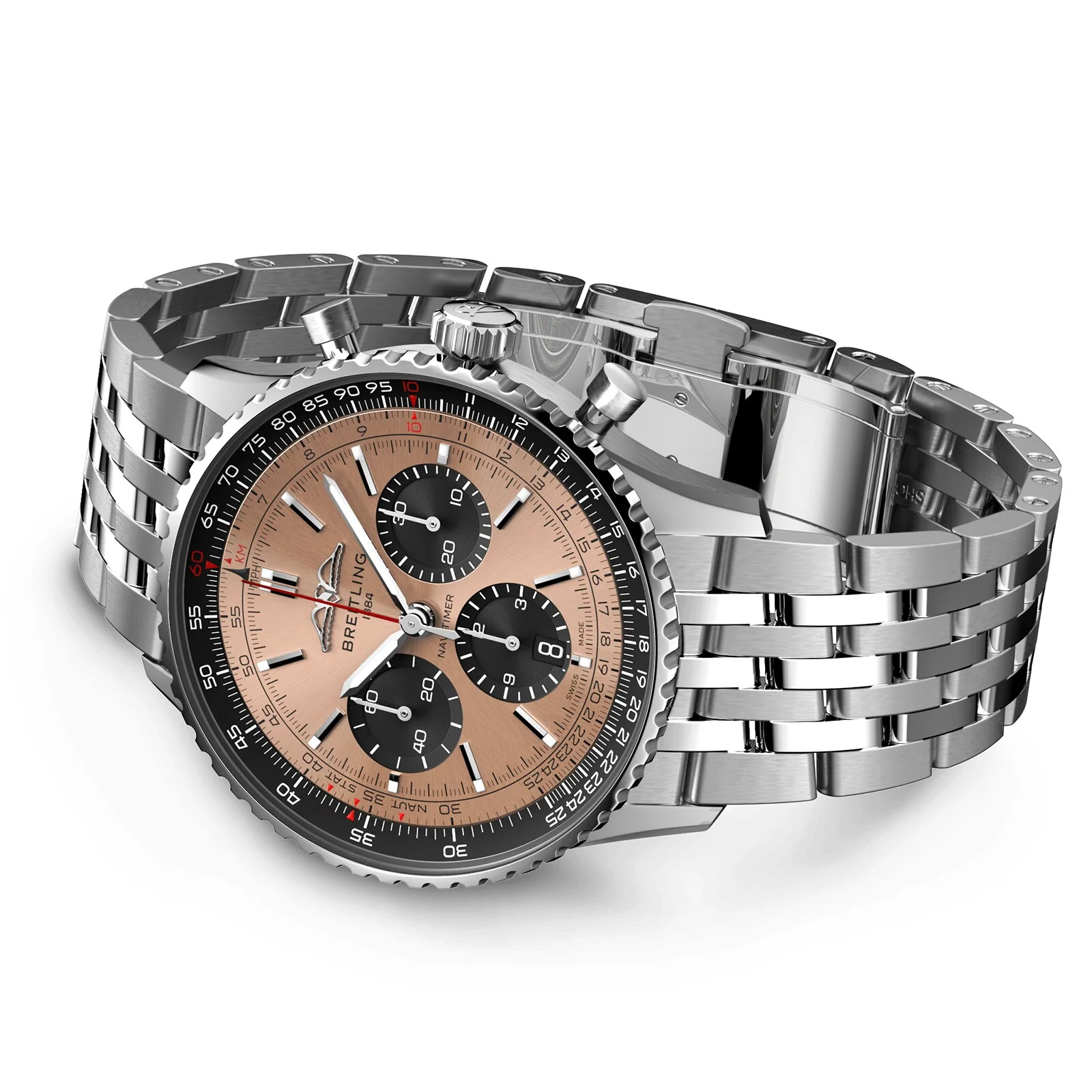 Navitimer B01 Chronograph 43 | 43mm, Steel, Gold Dial - Image 3