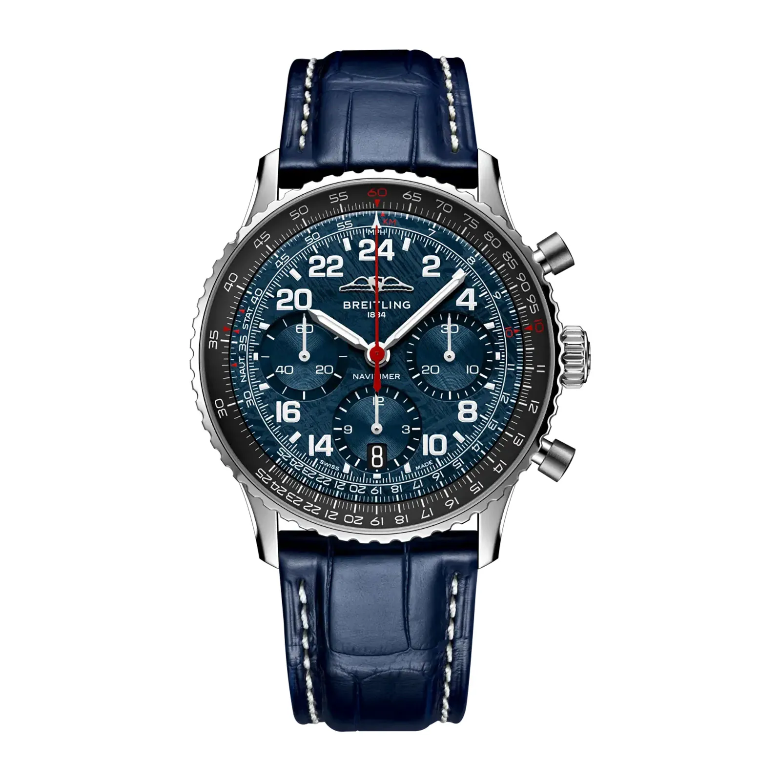 Navitimer B02 Chronograph Cosmonaute Artemis II Limited Edition | 41mm, Steel, Leather, Blue Dial